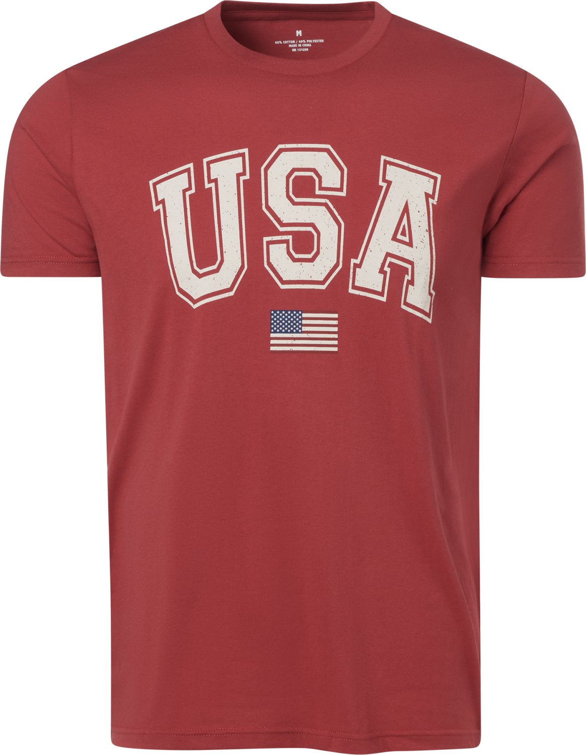 Academy Sports + Outdoors Men's Americana Basic Flag USA T-shirt