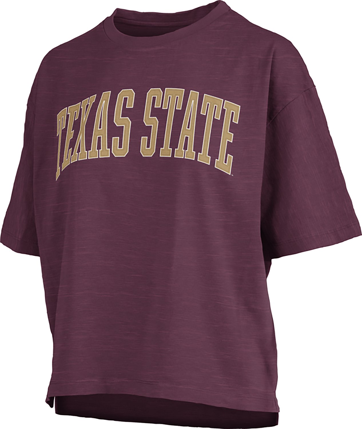 Pressbox Women's Texas State University Banner Elk Jersey Motley Crew T-shirt