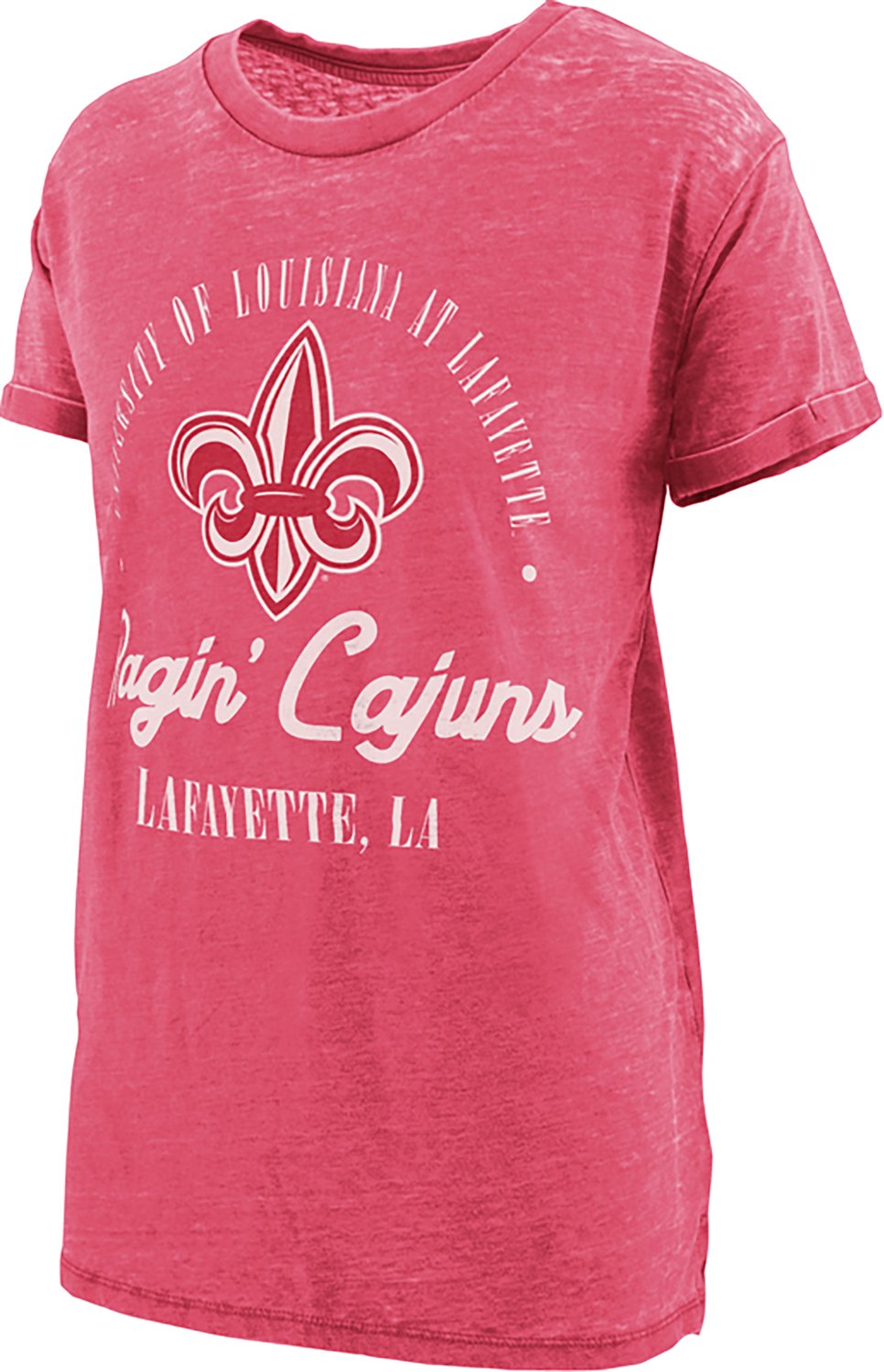 Pressbox Women's University of Louisiana at Lafayette Carson Boyfriend Graphic T-shirt