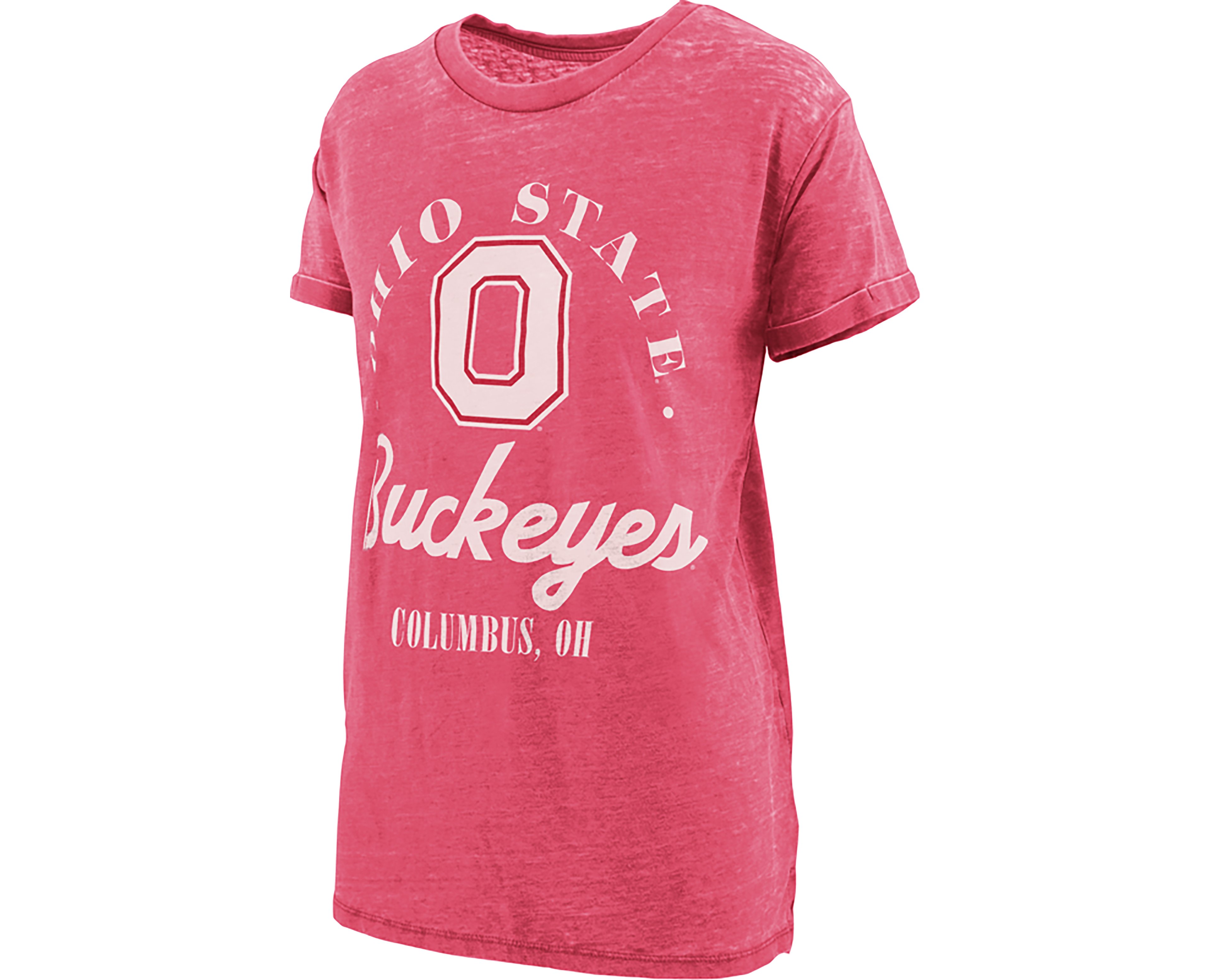 Pressbox Women's Ohio State University Carson Boyfriend Graphic T-shirt