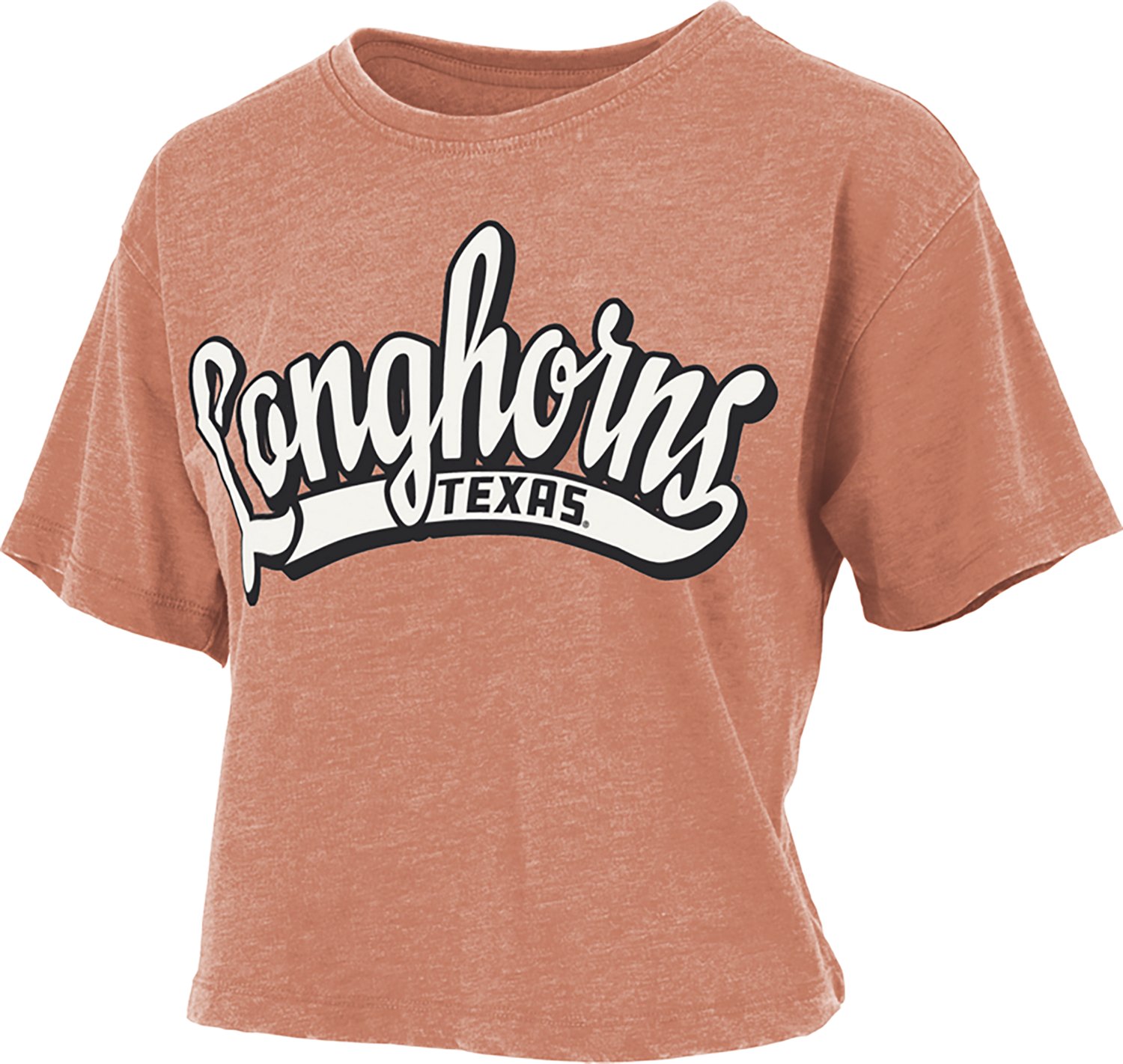 Pressbox Women's University of Texas Mikaela Vintage Crop Graphic T-shirt