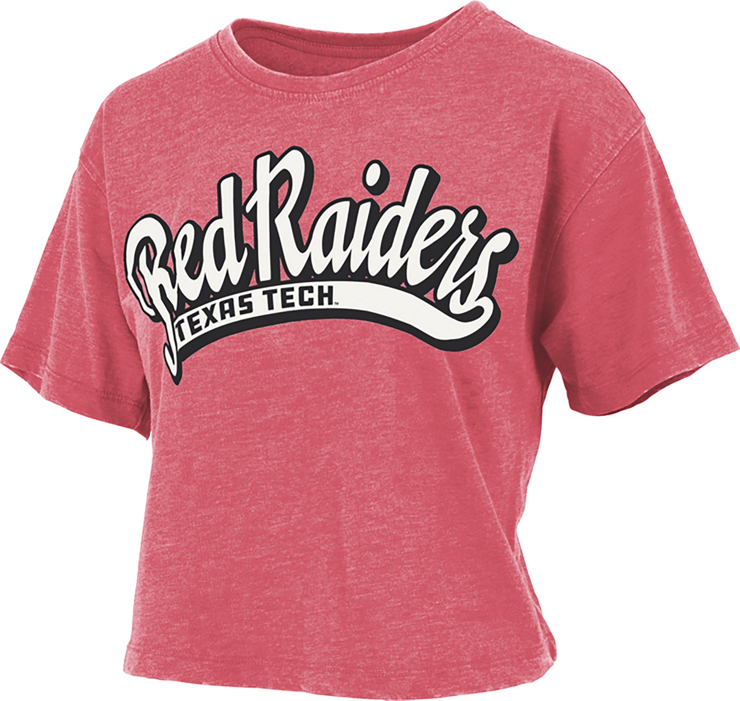 Pressbox Women's Texas Tech University Mikaela Vintage Crop Graphic T-shirt