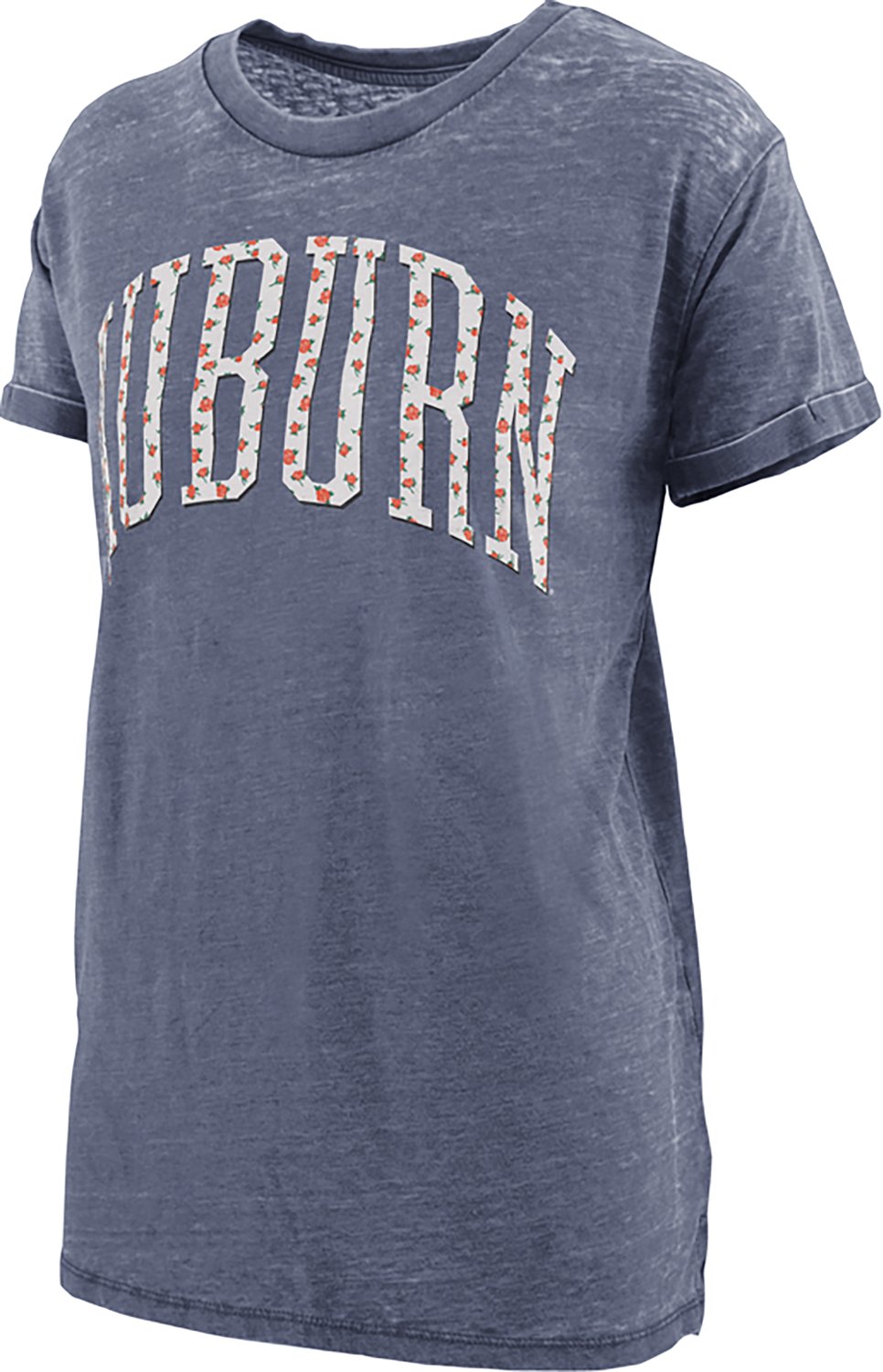 Pressbox Women's Auburn University Wellington Floral Boyfriend Graphic T-shirt