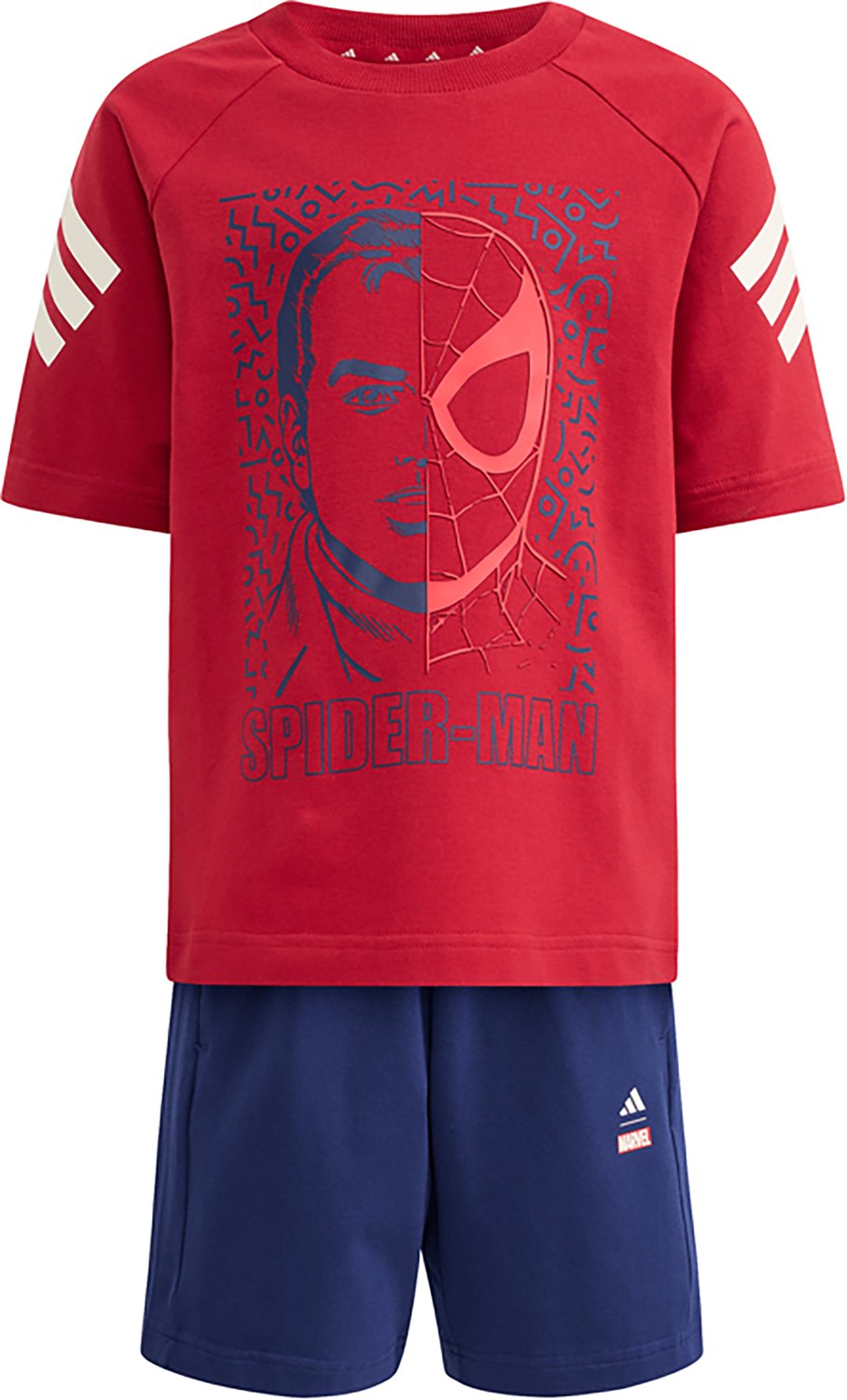 adidas x Marvel Kids' 4-7 Spider-Man T-shirt and Shorts Set - view number 3