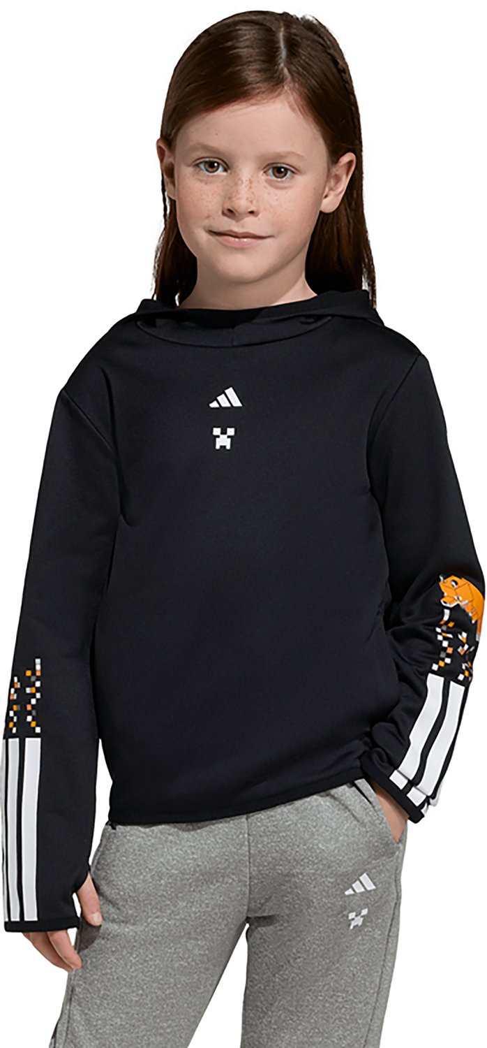 adidas x Minecraft Kids' 4-7 Training 3-Stripes Hoodie