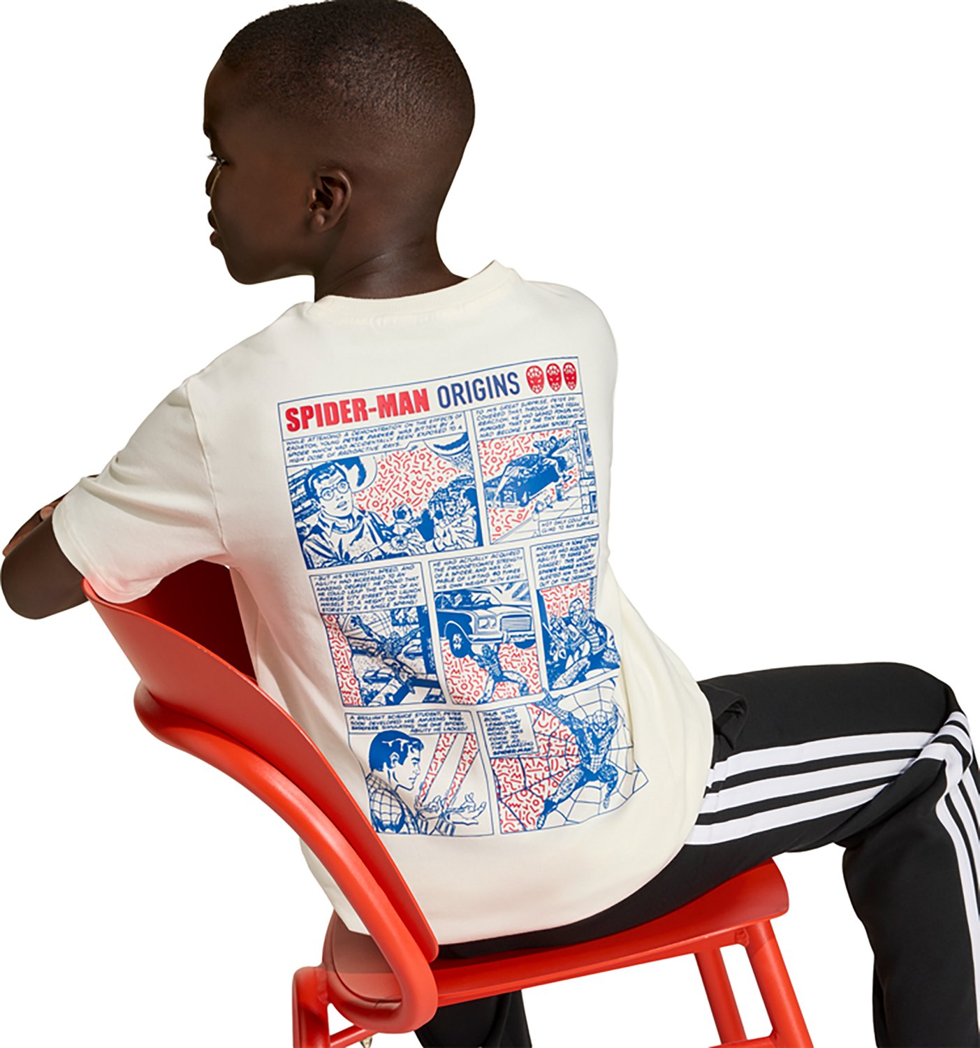 adidas x Marvel Kids' Spider-Man Graphic T-shirt - view number 5