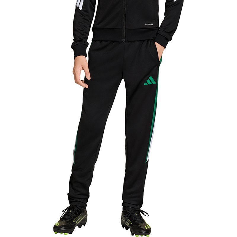 adidas Kids' Tiro 26 League Training Soccer Pants, Large, Black/Bold Green