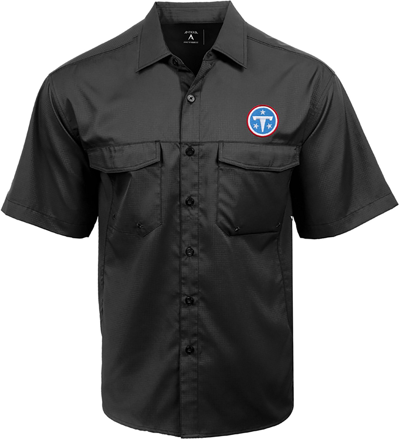 Antigua Men's Tennessee Titans Game Day Fishing Shirt