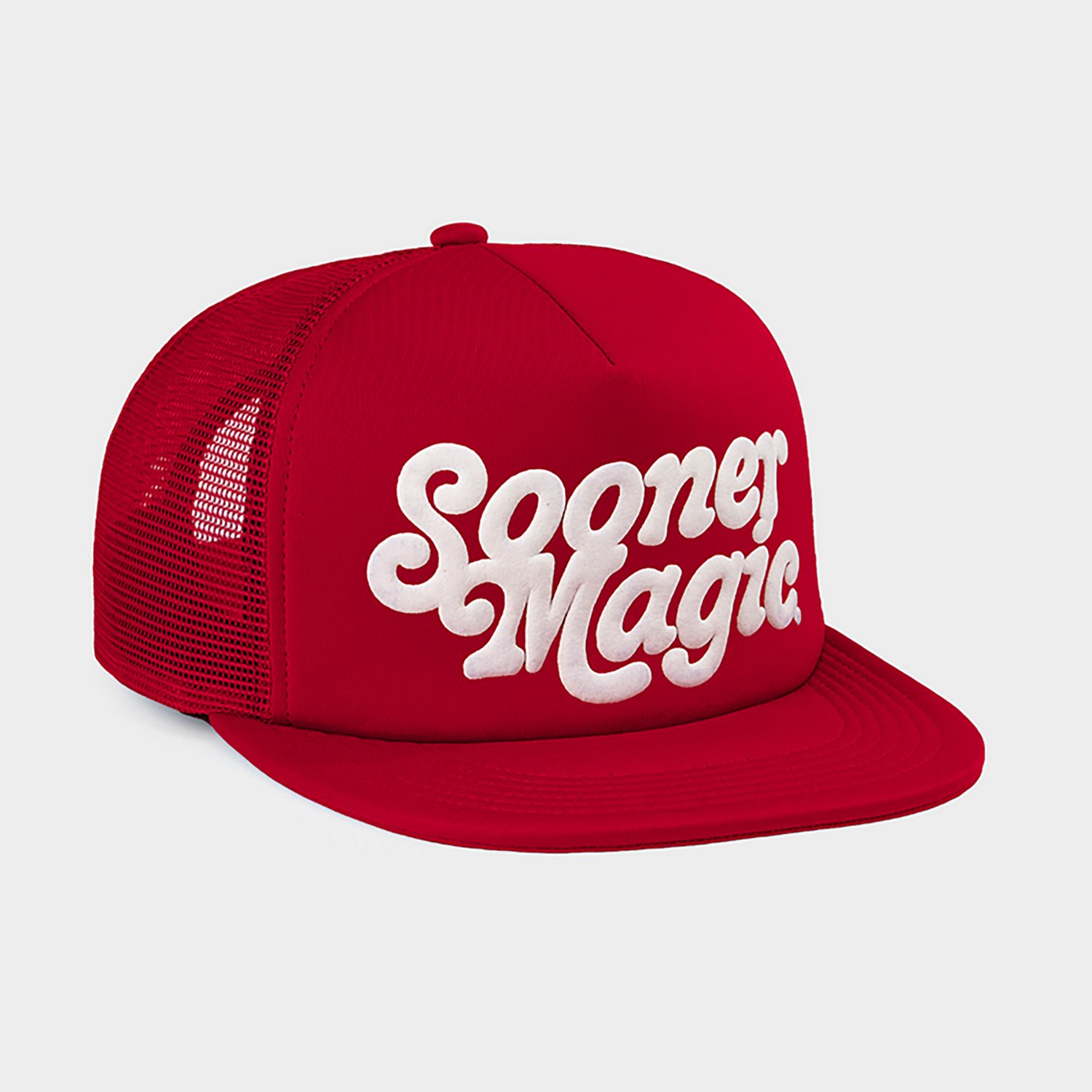 Homefield Adults' Oklahoma Sooners Sooner Magic Puff Ink Trucker Cap - view number 2