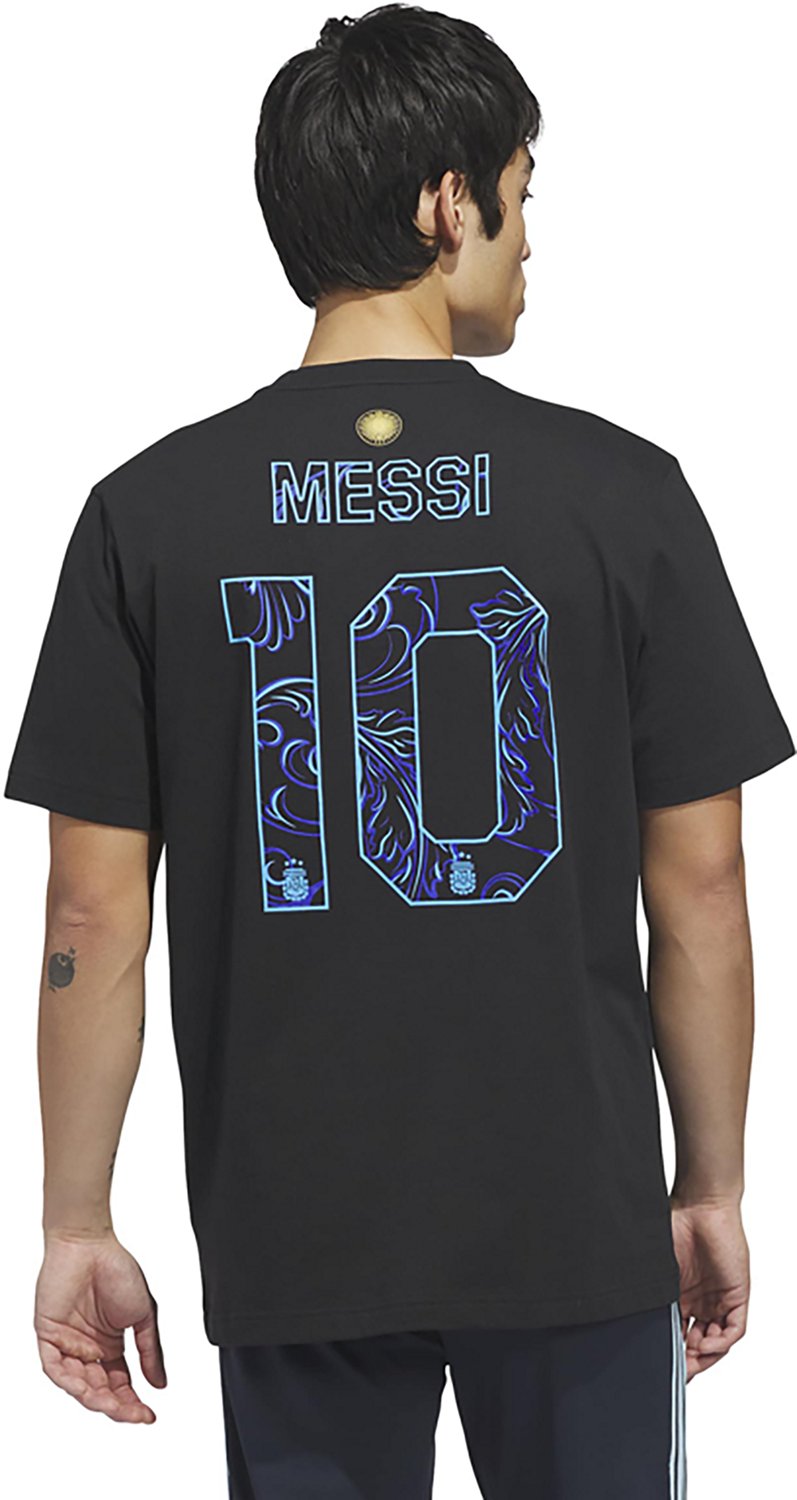adidas Men's Lionel Messi Argentina Jersey Hook T-shirt - view number 2