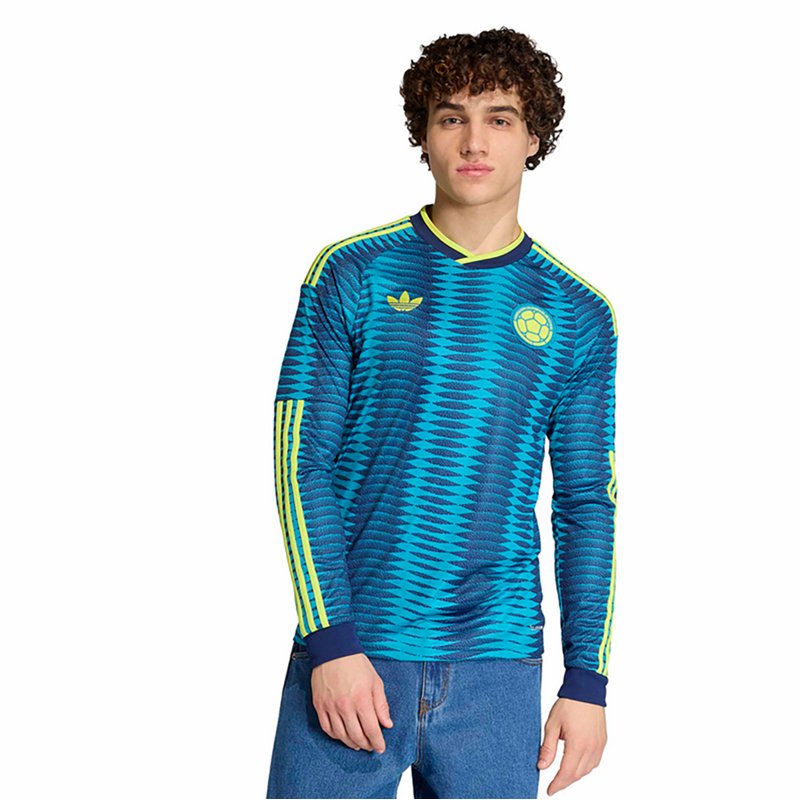 adidas Men's Colombia Away Replica Long Sleeve Jersey