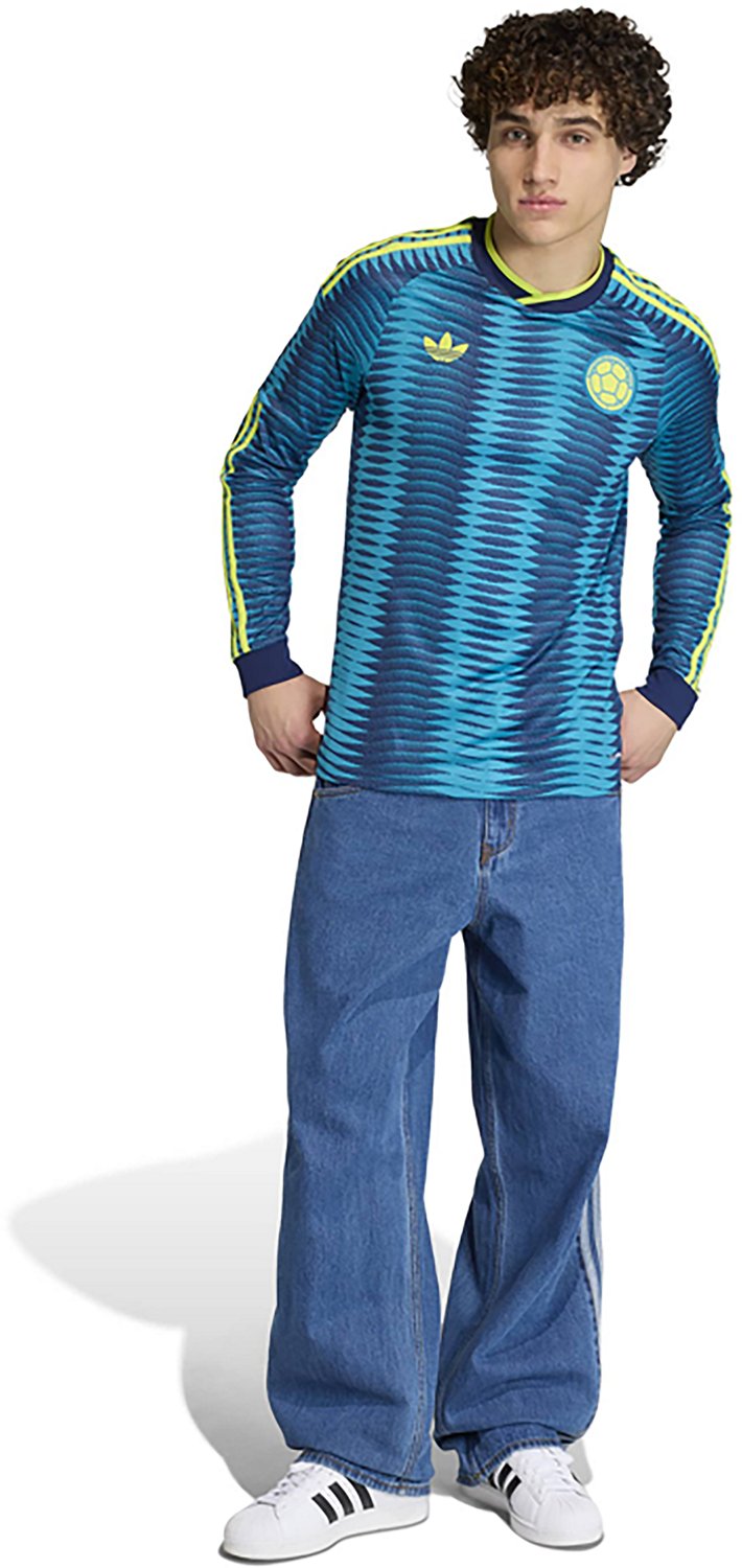 adidas Men's Colombia Away Replica Long Sleeve Jersey - view number 5