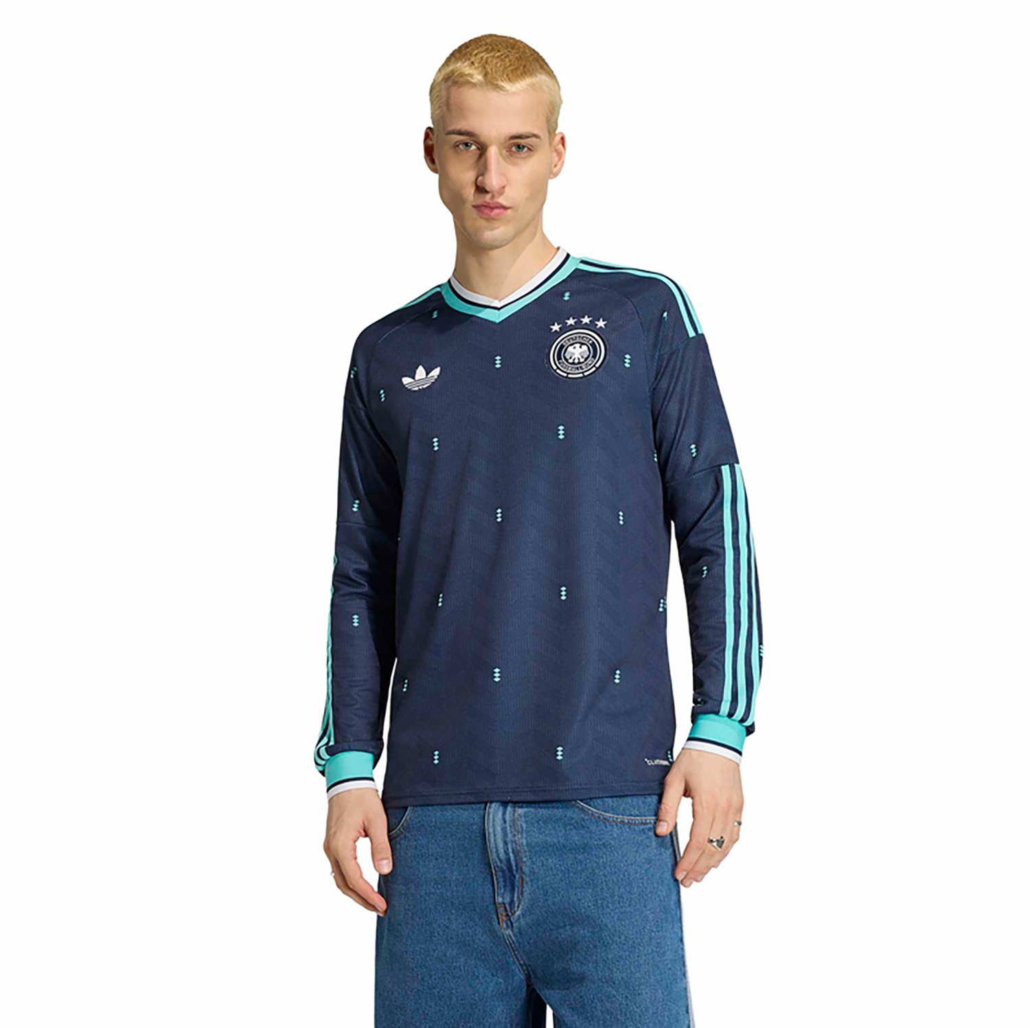 adidas Men's Germany Away Replica Long Sleeve Jersey