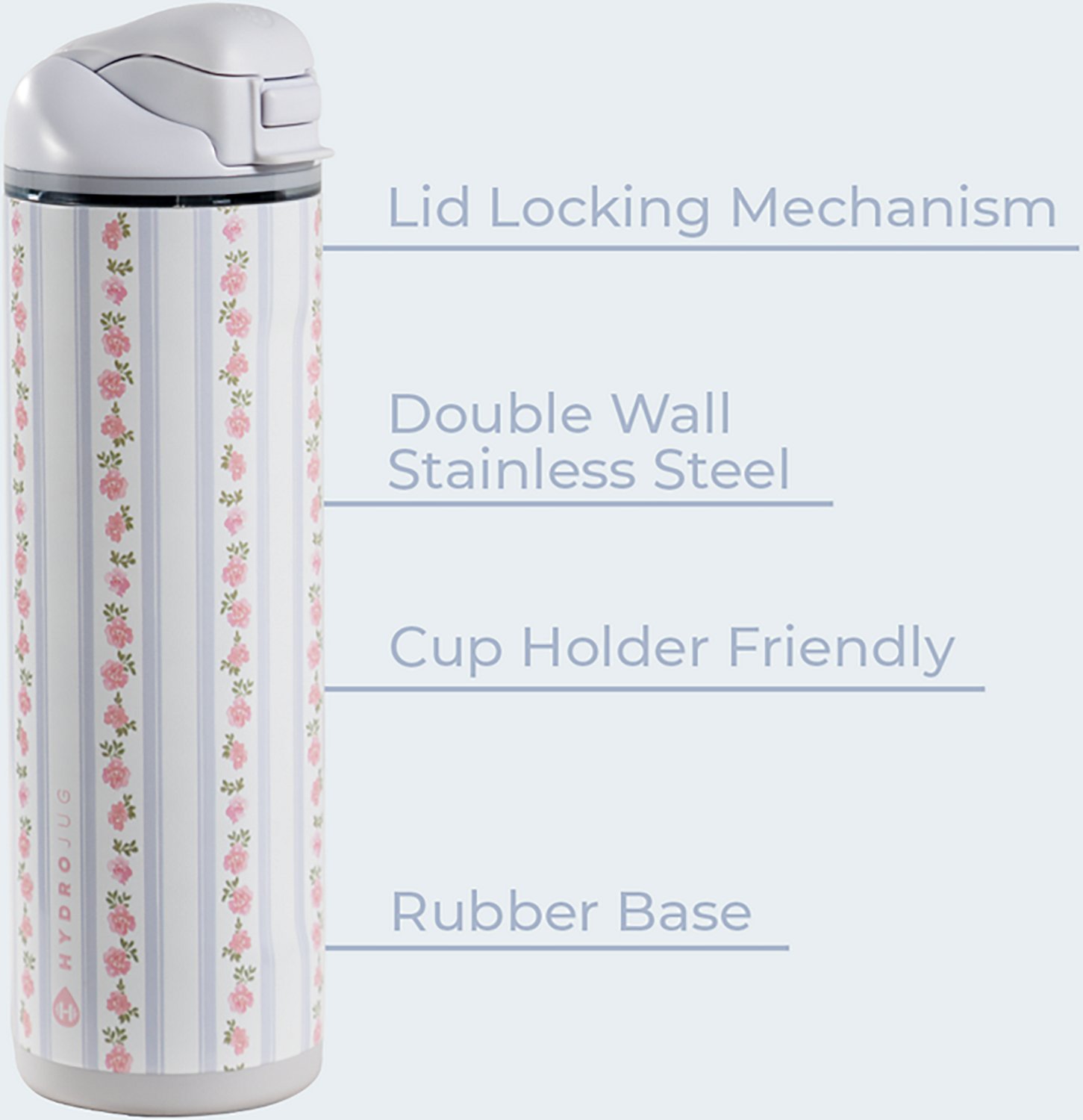 HydroJug Ease2o 24 oz Water Bottle with Straw Lid - view number 7