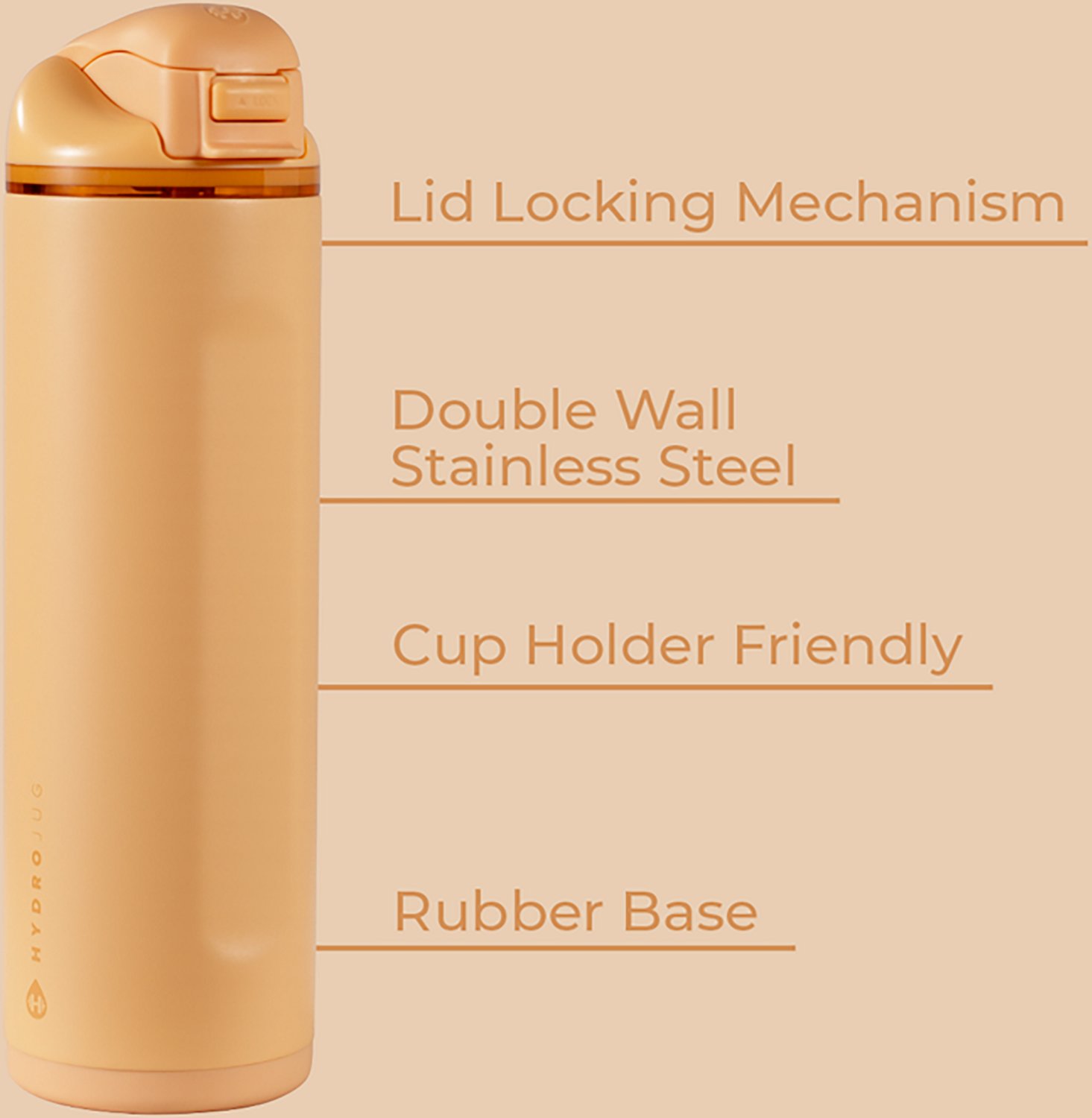 HydroJug Ease2o 24 oz Water Bottle with Straw Lid - view number 7