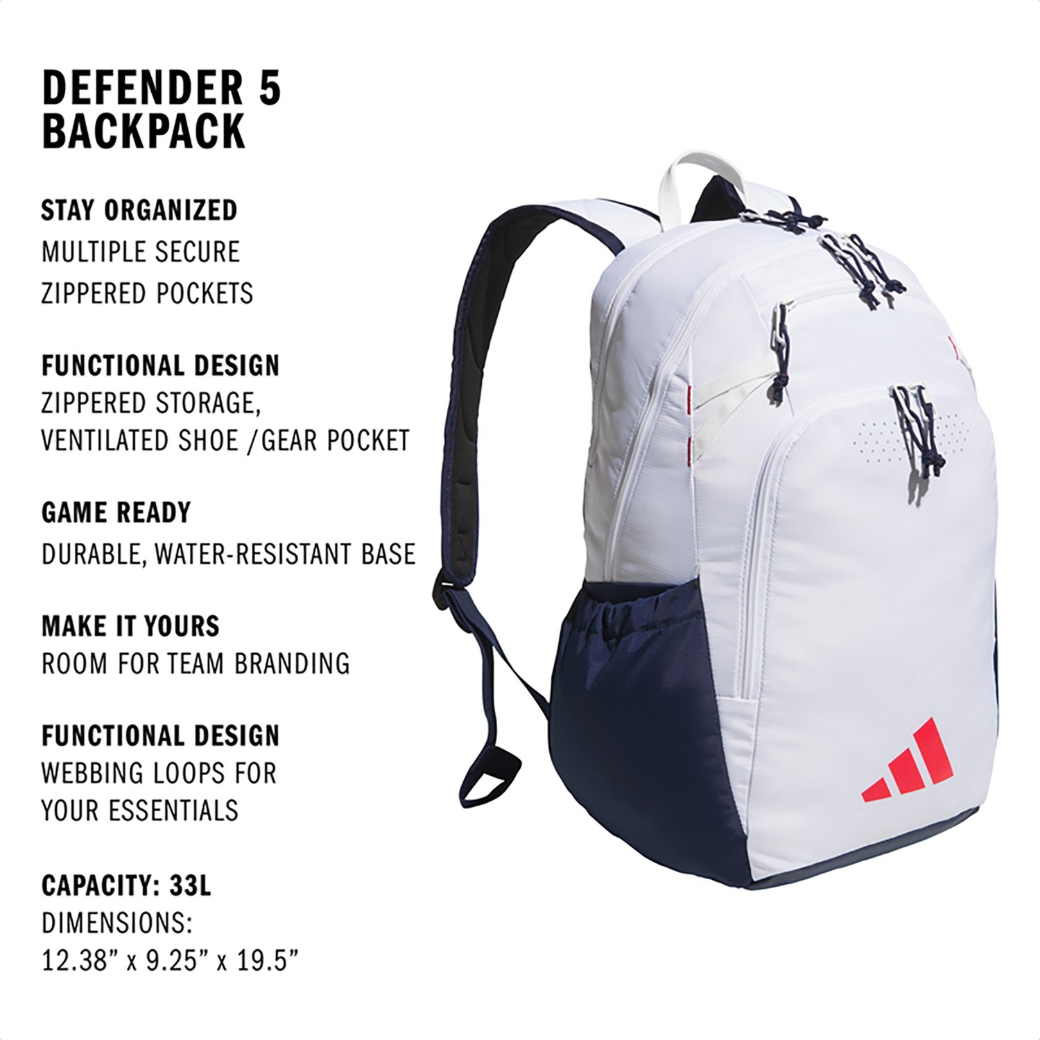adidas Defender 5 Backpack - view number 3