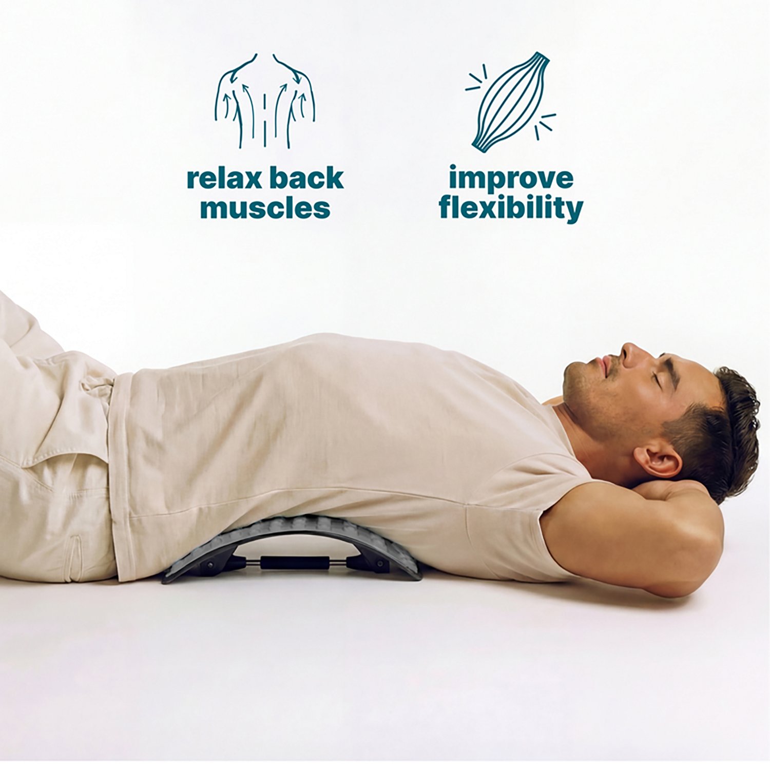 HoMedics Unisex Fit Back Stretcher with Comfort TPR Topper - view number 3