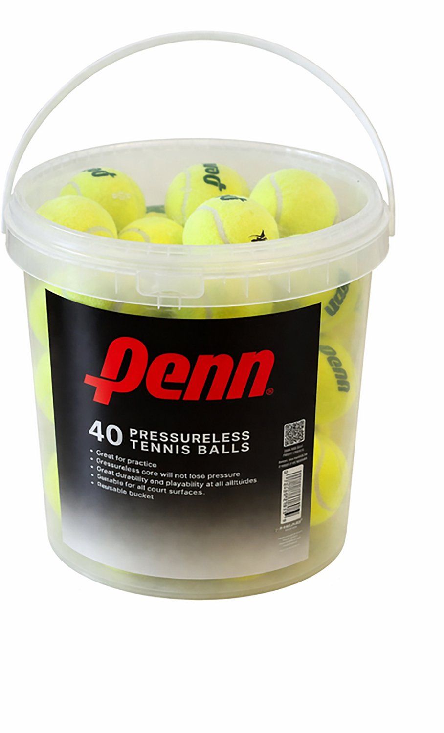 PENN® Pressureless Tennis 40-Pack Ball Bucket - view number 2
