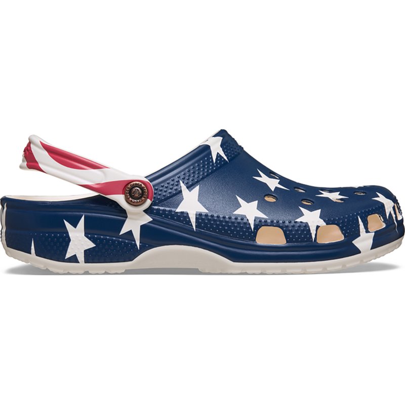 Crocs Mens Classic Clogs Americana - Shoes - Blue / Red / White Size 7.0