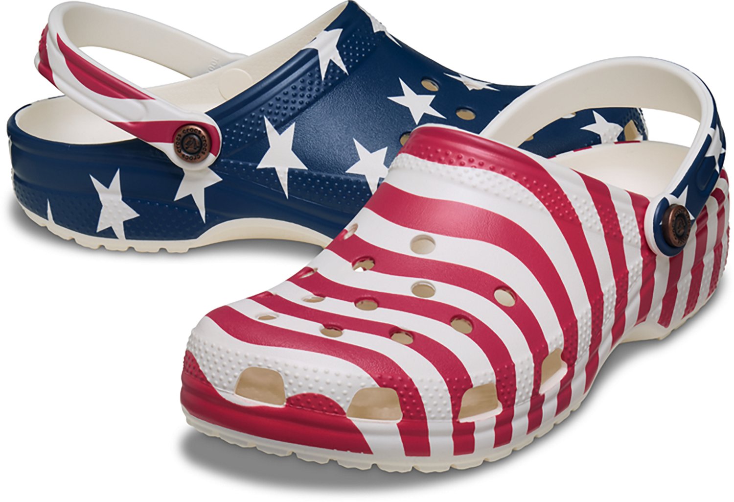 Crocs Adults' Classic American Flag Clogs - view number 7