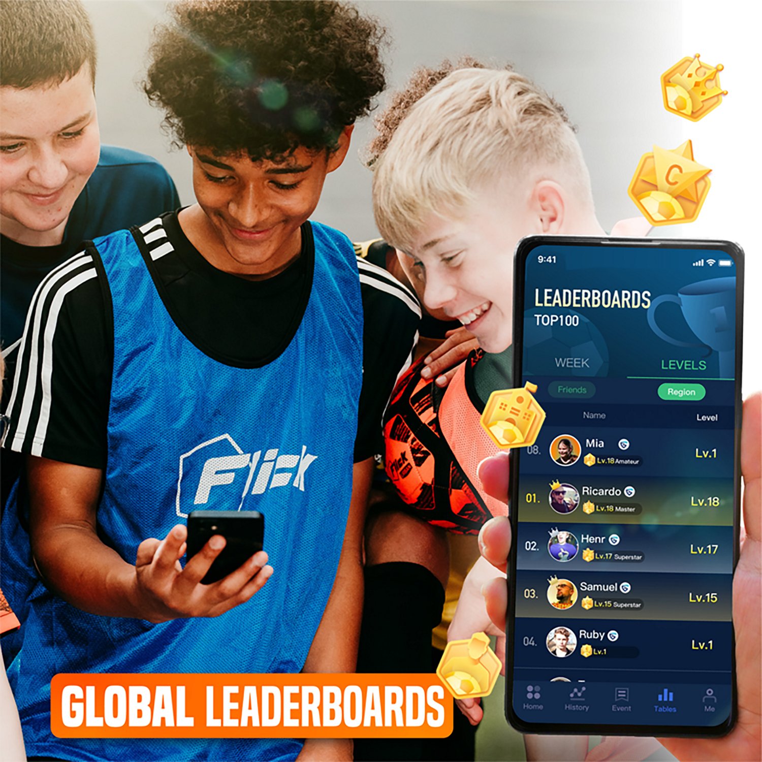 Flick Smart Soccer Tracker with Shin Guards