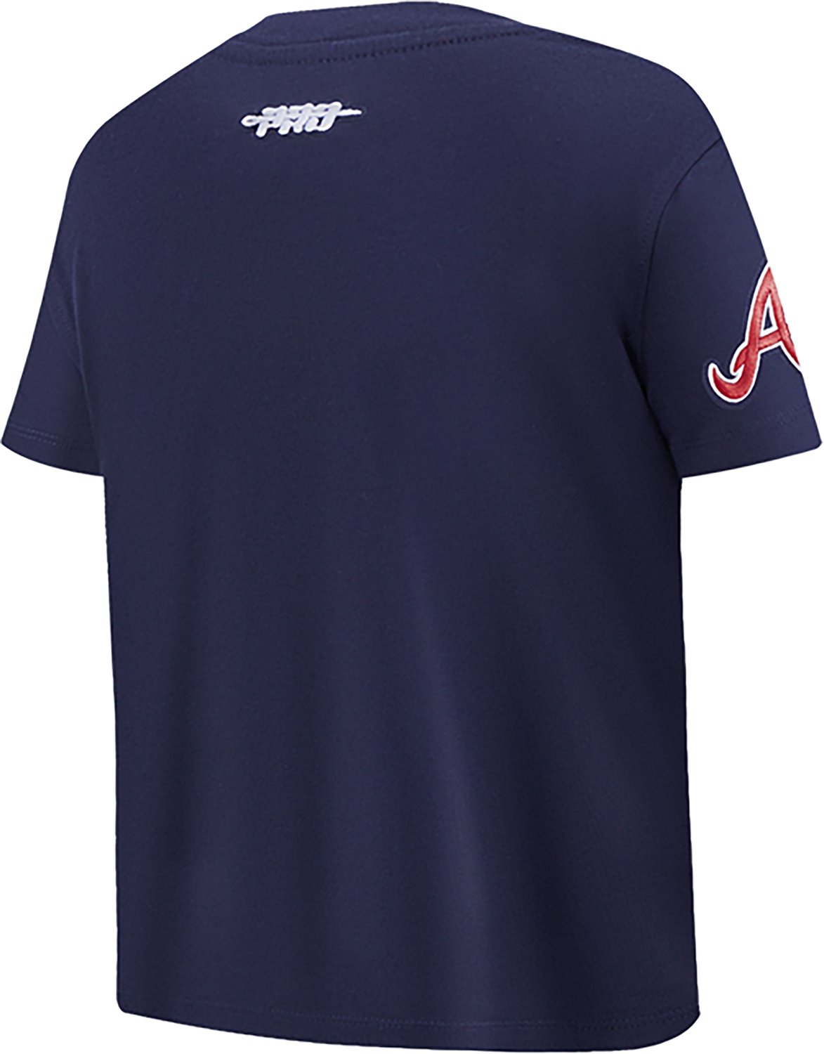 Pro Standard Boys' Atlanta Braves Script Tail Baseball Graphic T-shirt