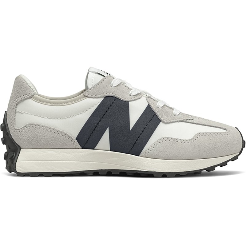 New Balance Kids' Preschool 327 Shoes, Size 2, White/Navy