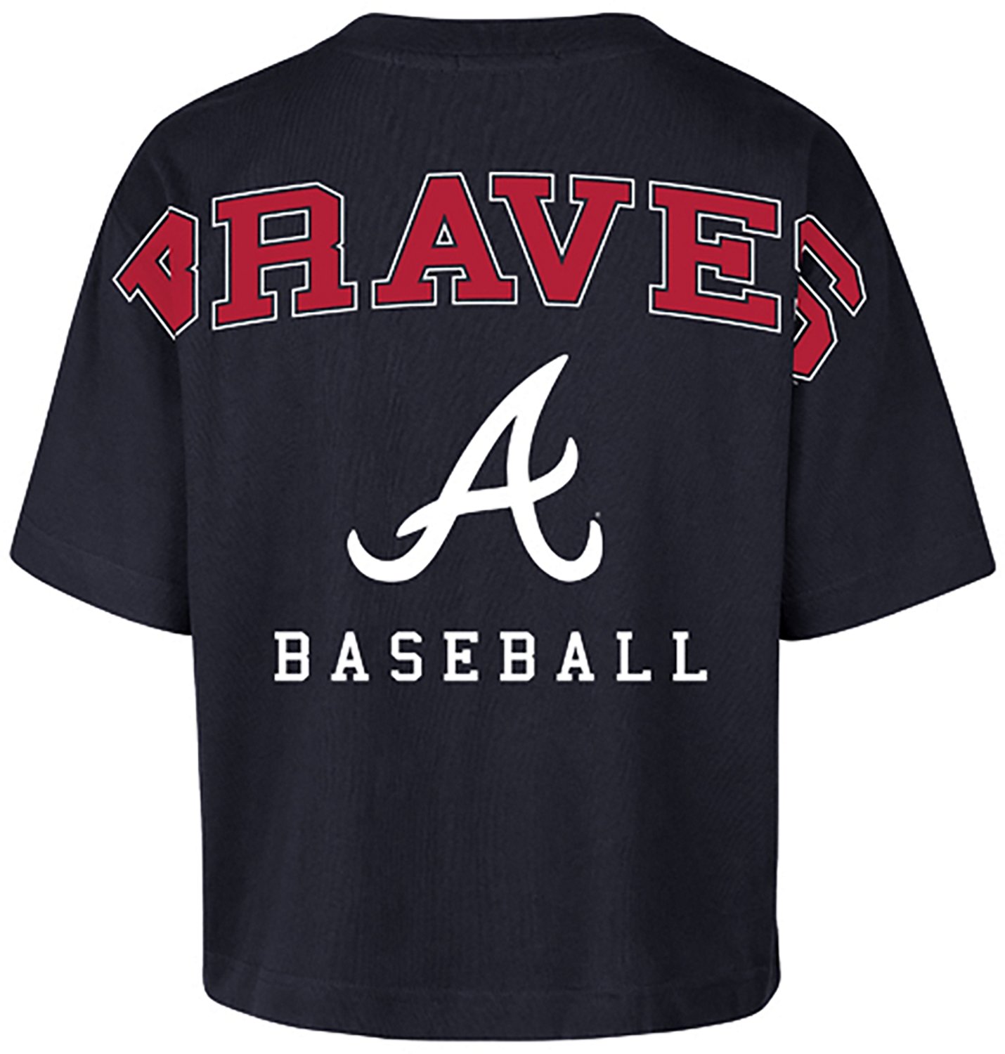 '47 Atlanta Braves Women's Back Out Foundation Crop Graphic T-shirt - view number 2