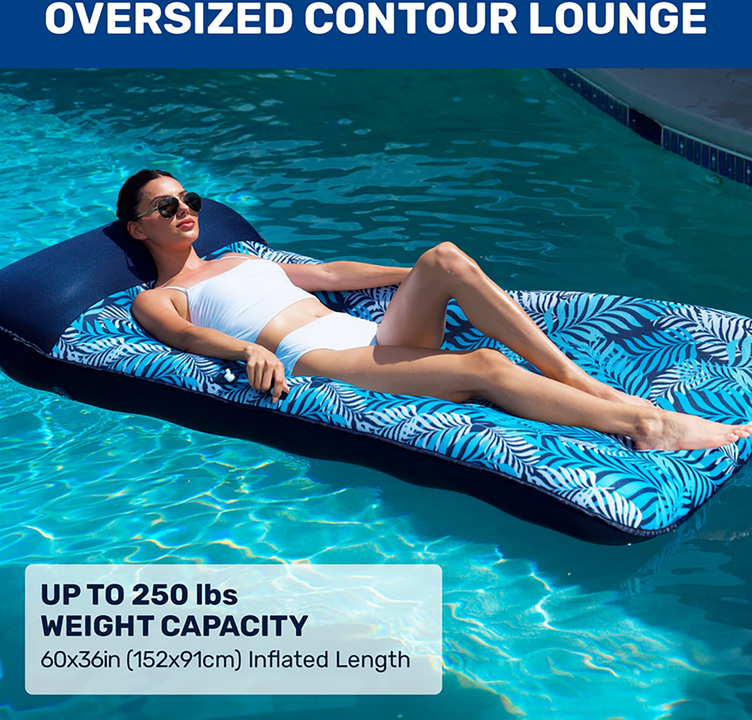 Aqua Leisure Oversized Contour Lounge - view number 3