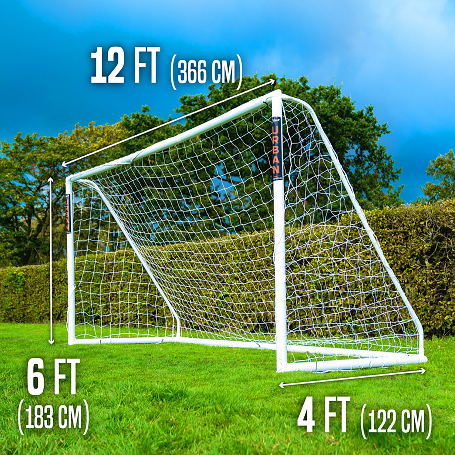 Flick Soccer 12ft X 6ft UPVC Match Goal - view number 5