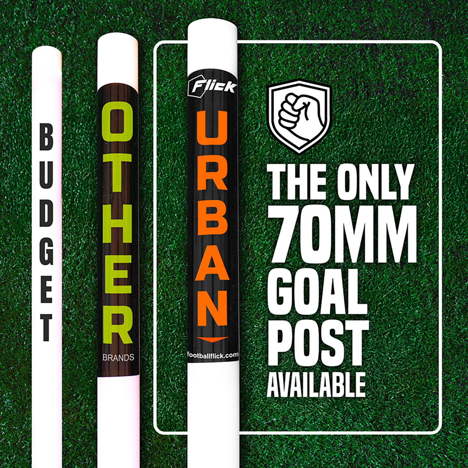 Flick Soccer 12ft X 6ft UPVC Match Goal - view number 6
