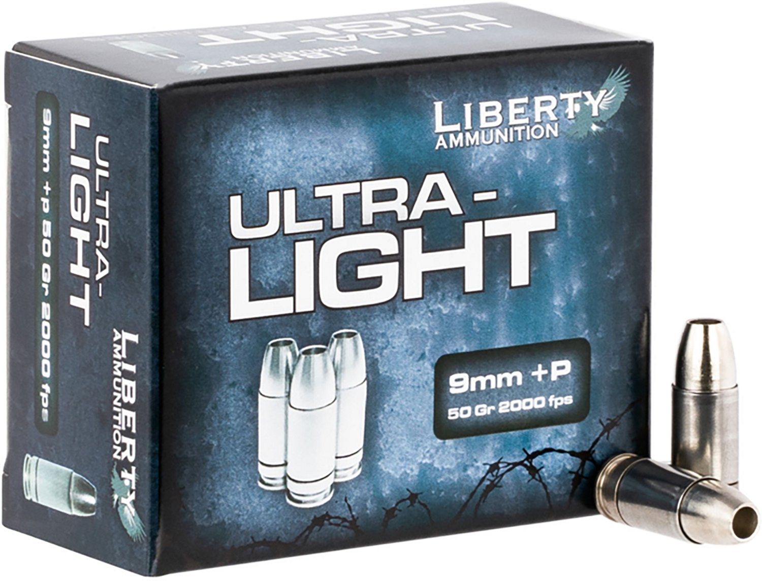 Liberty Ammunition Ultra-Light 9mm +P 50-Grain Centerfire Handgun Ammunition - 20 Rounds - view number 2