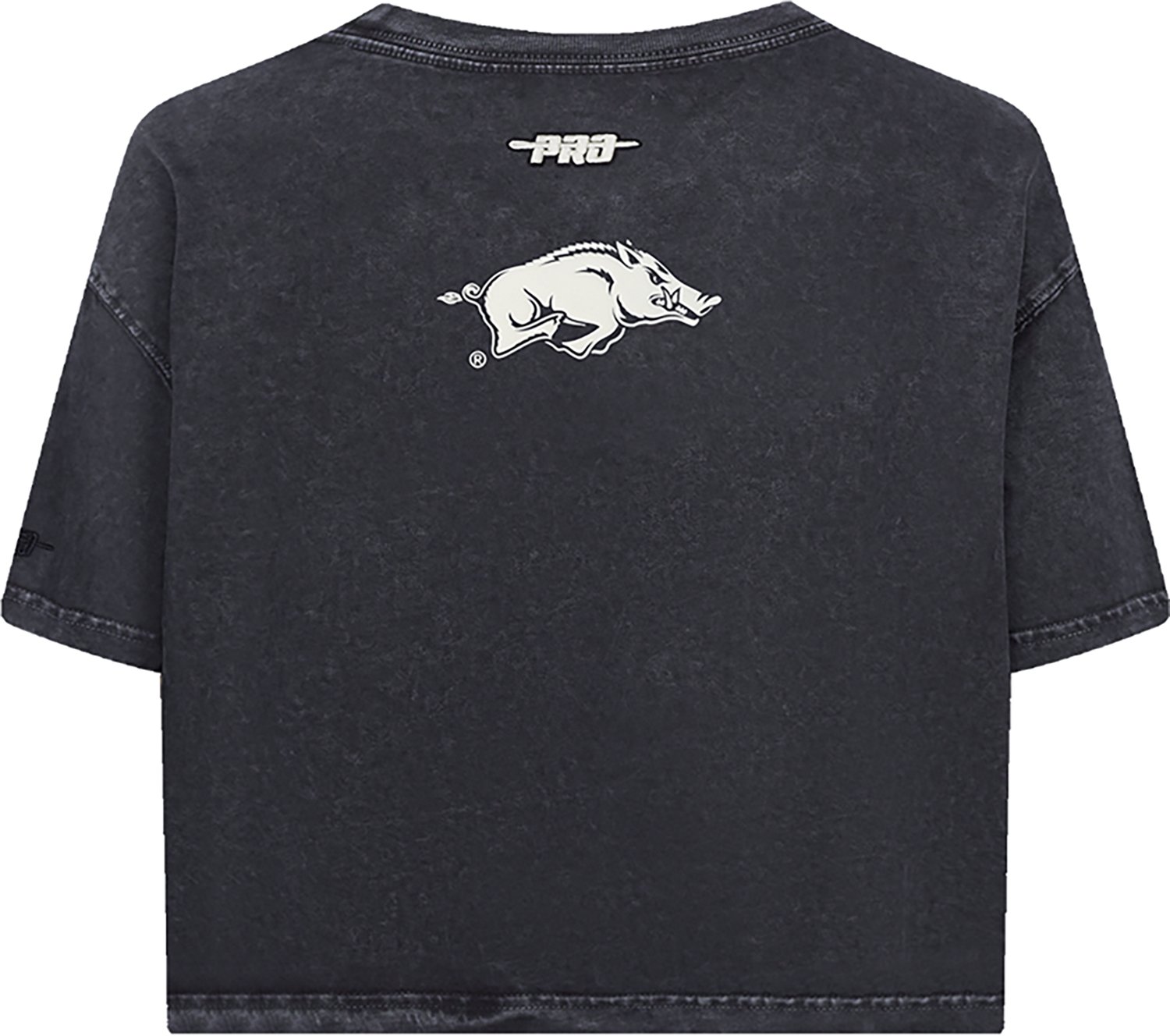 Pro Standard Women's Arkansas Razorbacks Street Team Enzyme Wash Boxy Crop Short Sleeve T-shirt - view number 2