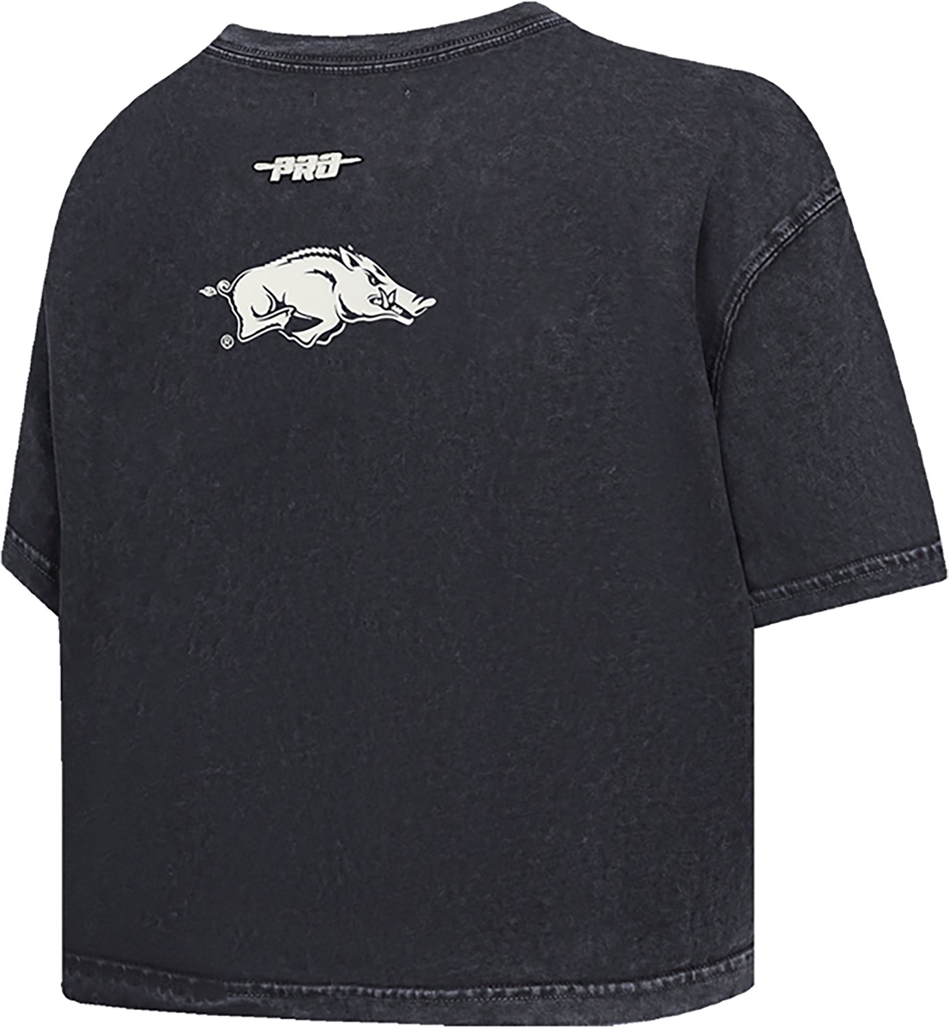 Pro Standard Women's Arkansas Razorbacks Street Team Enzyme Wash Boxy Crop Short Sleeve T-shirt - view number 4