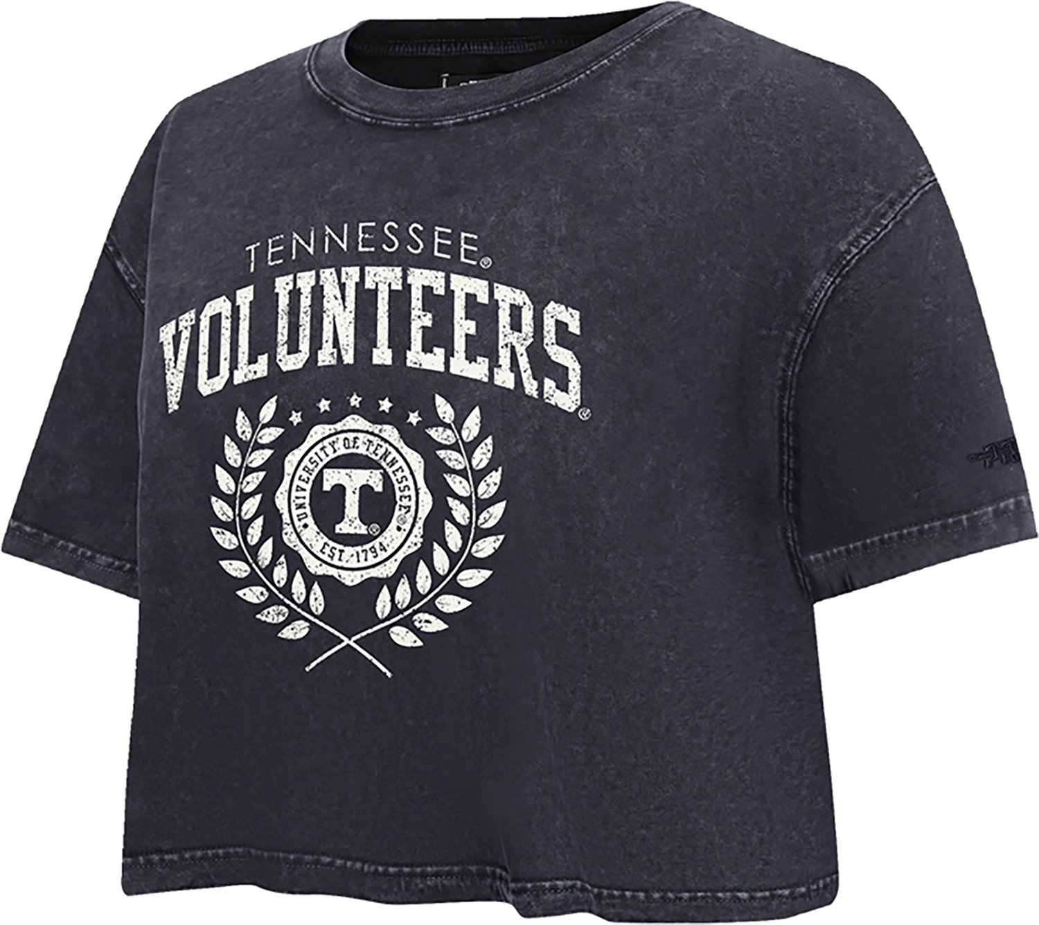 Pro Standard Women's Tennessee Volunteers Street Team Enzyme Wash Boxy Crop Short Sleeve T-shirt