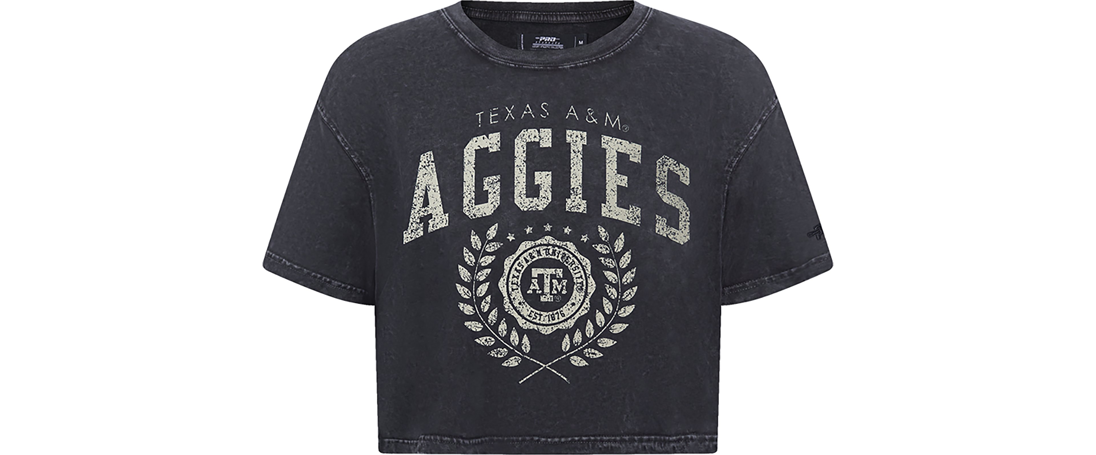 Pro Standard Women's Texas A&M Aggies Street Team Enzyme Wash Boxy Crop Short Sleeve T-shirt