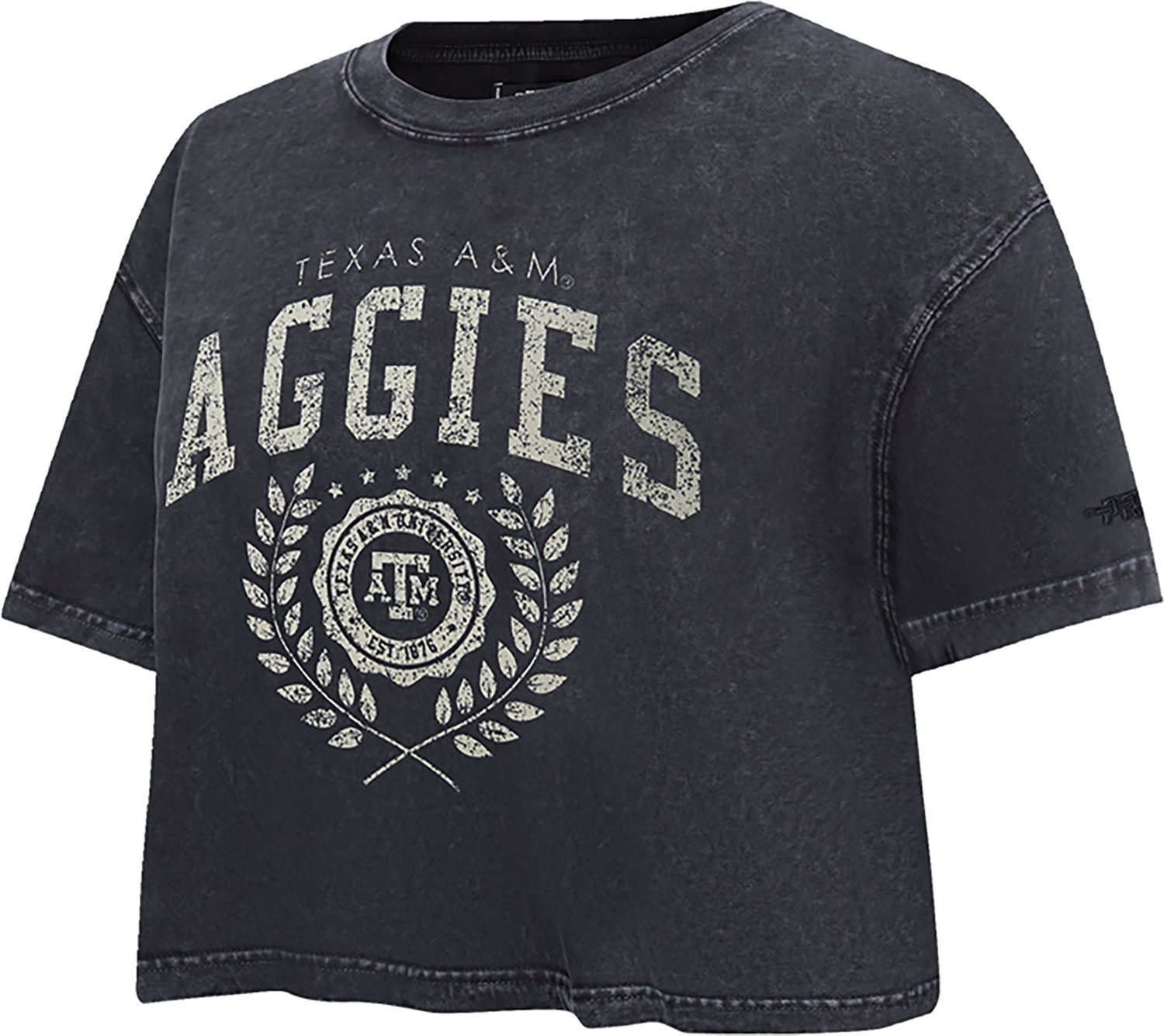 Pro Standard Women's Texas A&M Aggies Street Team Enzyme Wash Boxy Crop Short Sleeve T-shirt - view number 3