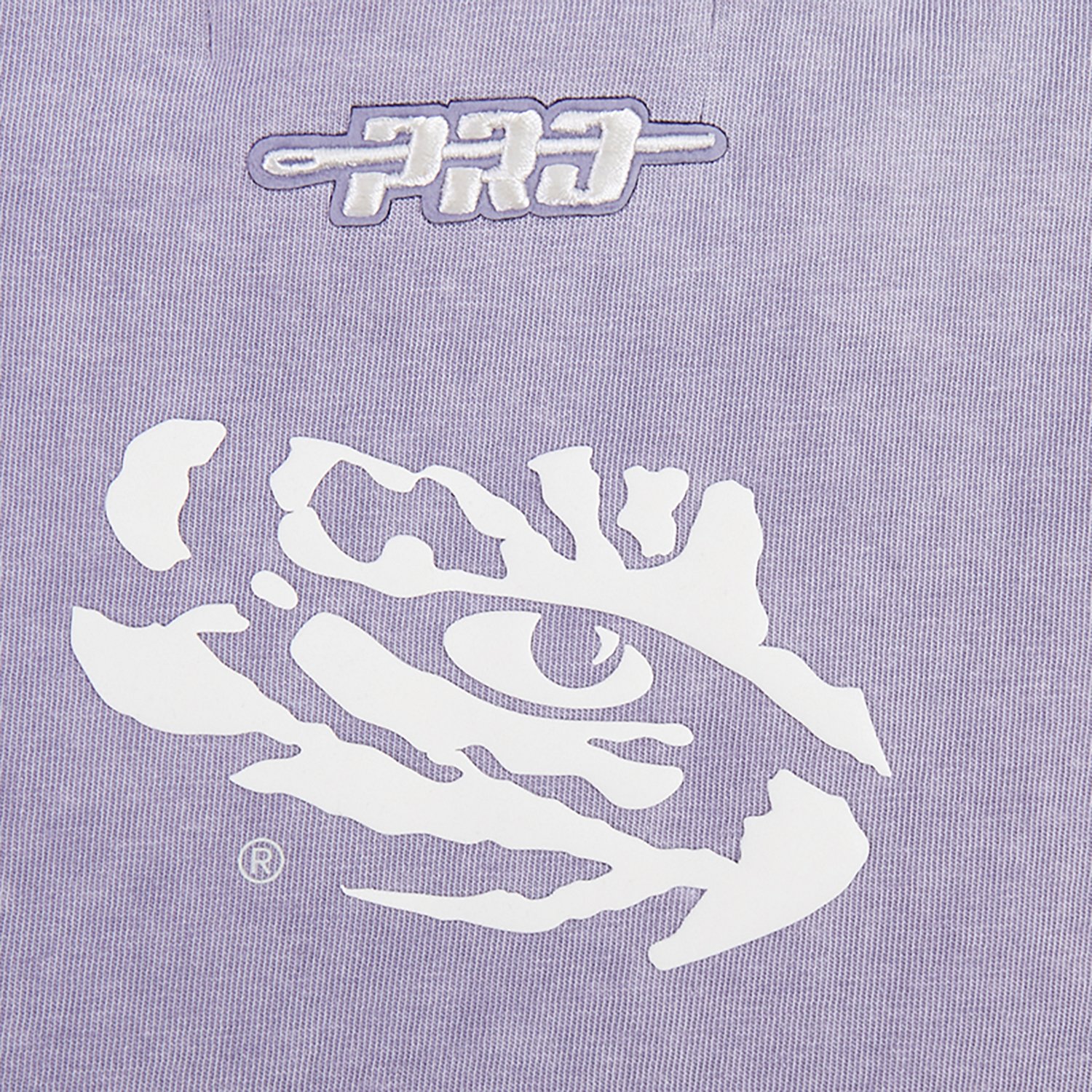 Pro Standard Women's LSU Tigers Street Team Enzyme Wash Boxy Crop Short Sleeve T-shirt
