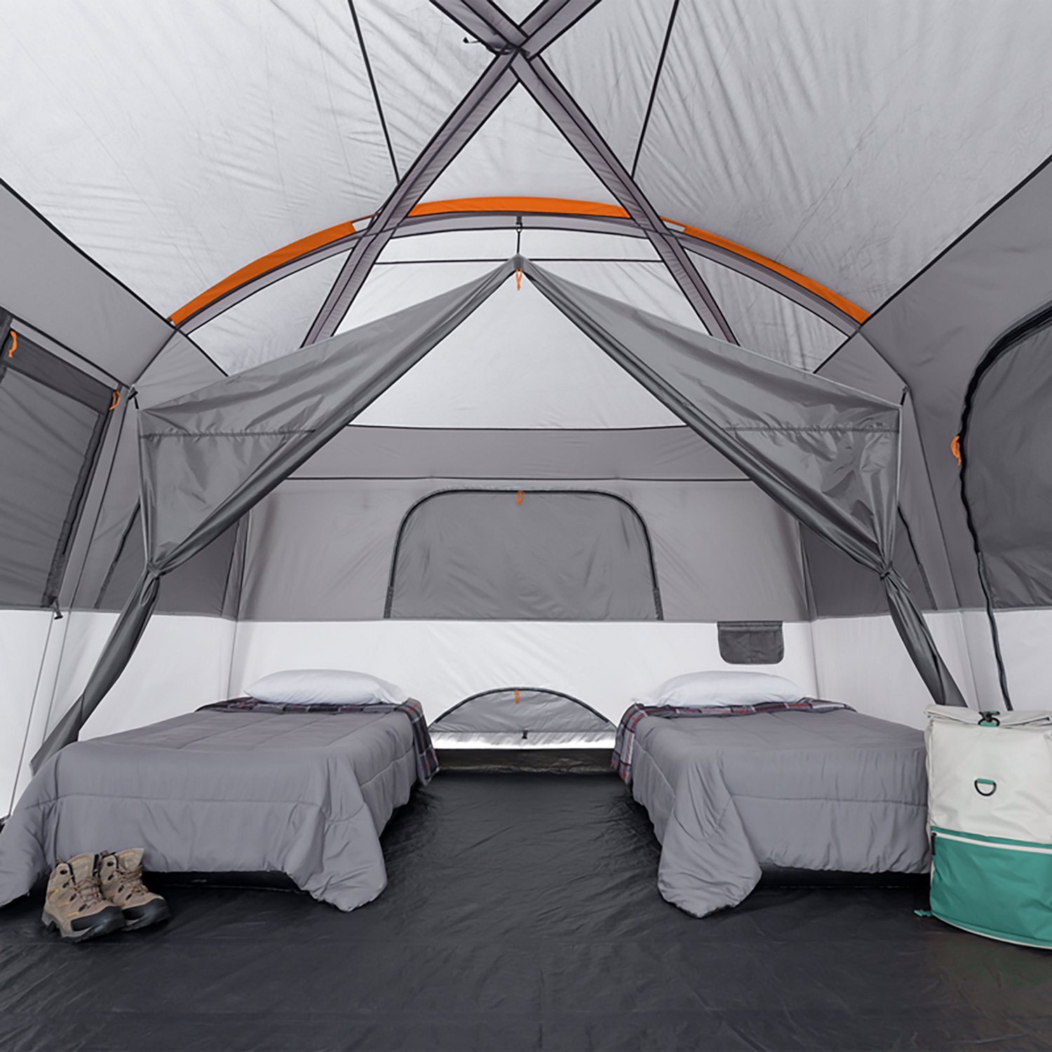 CORE Equipment Straight Wall Cabin 12 Person Tent with Full Rainfly - view number 6