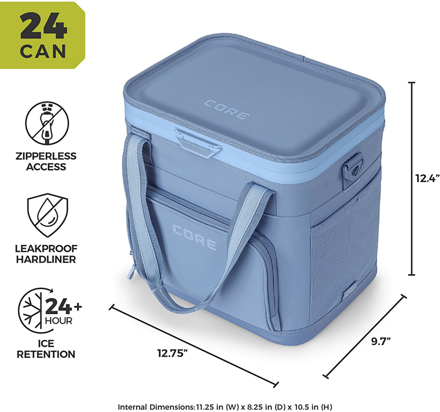 CORE Equipment FlipBack 24 Can No-Zip Box Cooler - view number 2