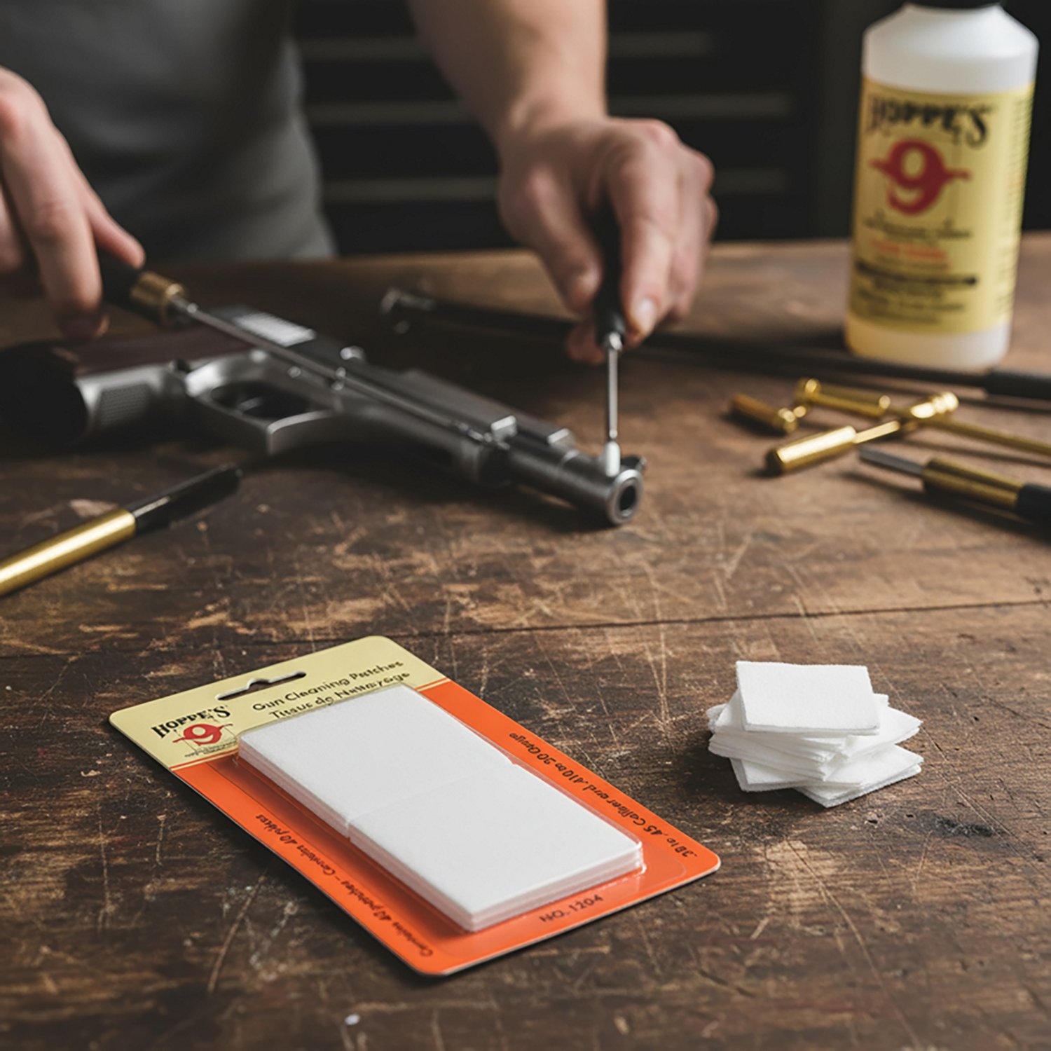 Hoppe's .38 - .45 and .410 Caliber - 20 Gauge Patches 40-Pack - view number 2