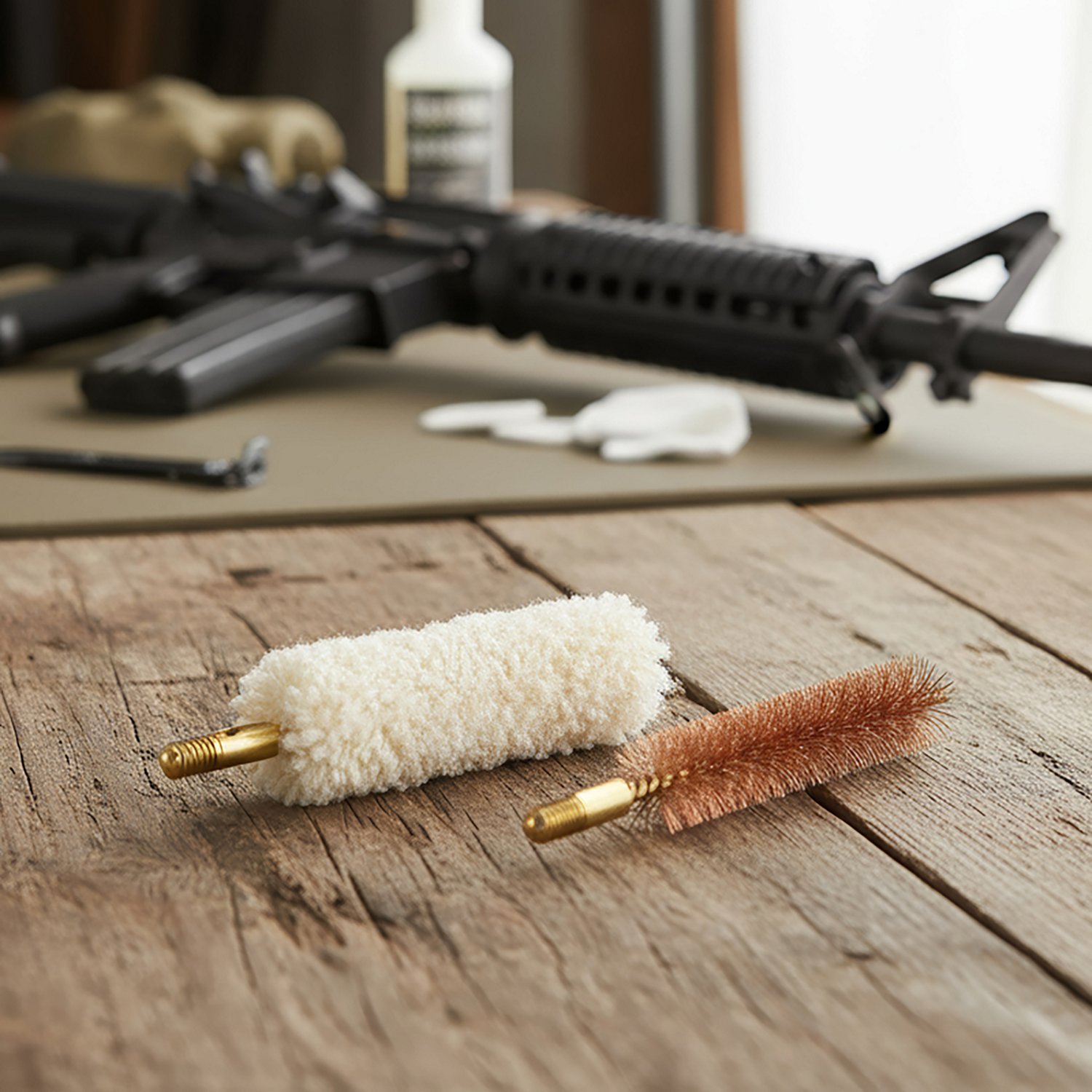 Traditions .50 Caliber Bronze Bristle Bore Brush and Cotton Swab Set - view number 3