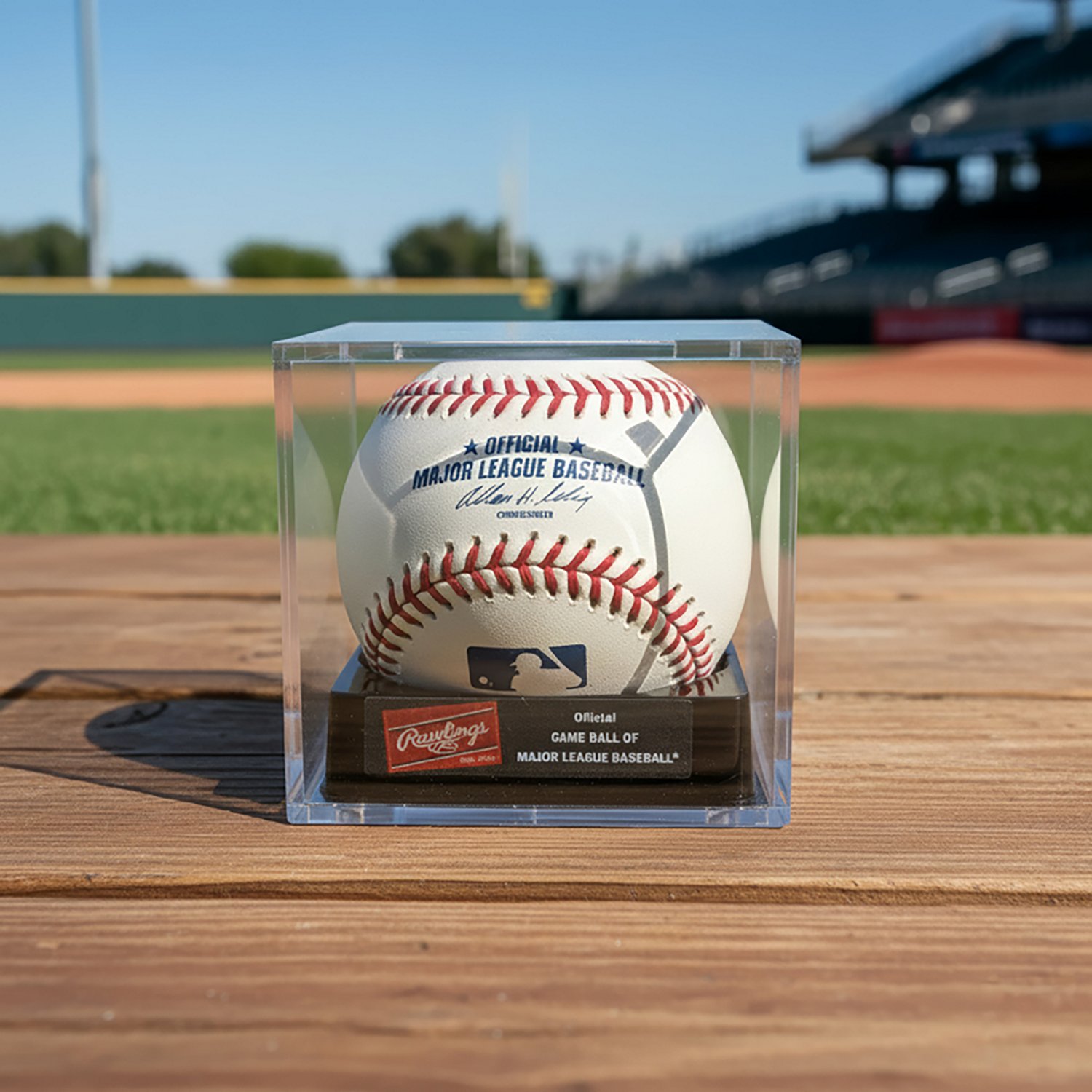 Rawlings Official MLB Baseball with Display Cube - view number 2