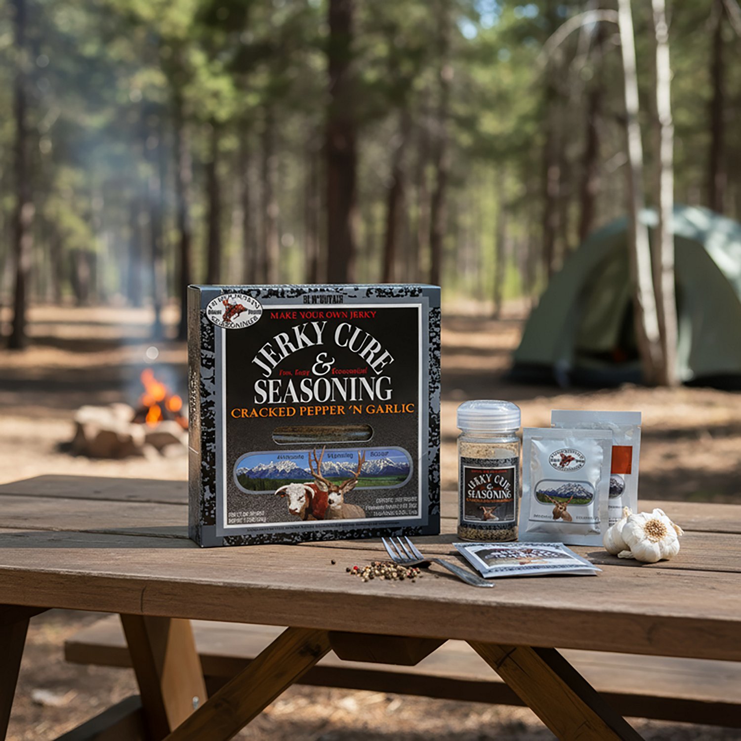 Hi Mountain Jerky Cracked Pepper and Garlic Blend Jerky Seasoning and Cure                                                       - view number 3