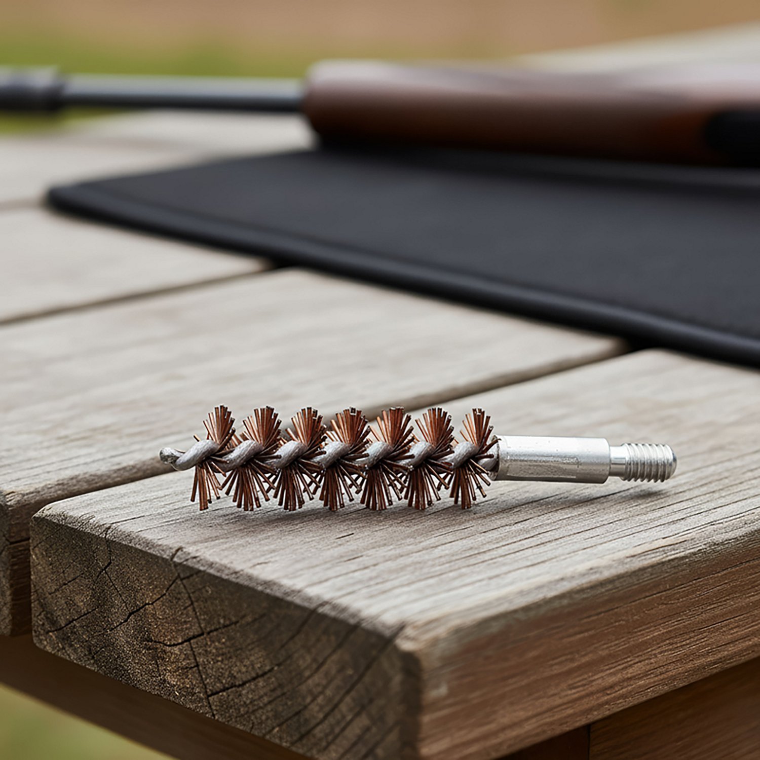 Hoppe's Phosphor Bronze Bore Cleaning Brush for .243/.25 Caliber Rifles - view number 2