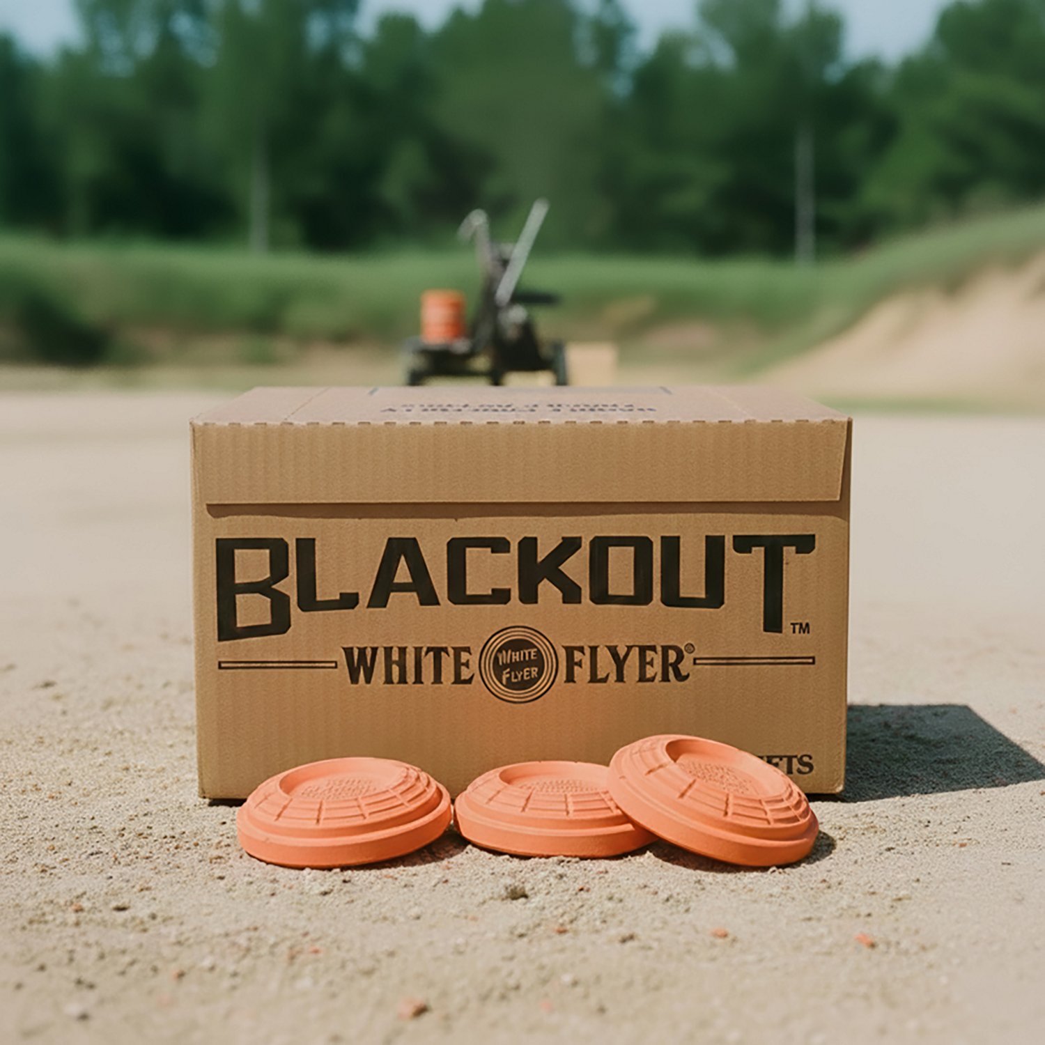 White Flyer BLACKOUT All Orange Targets, 108mm, 135ct - view number 3