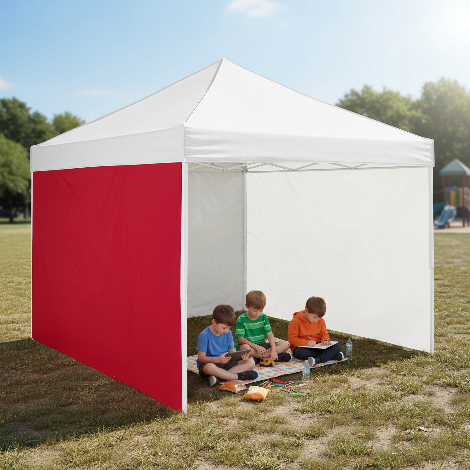 Academy Sports + Outdoors 10 x 10 Solid Straight Leg Canopy Sunshade Sidewall - view number 2