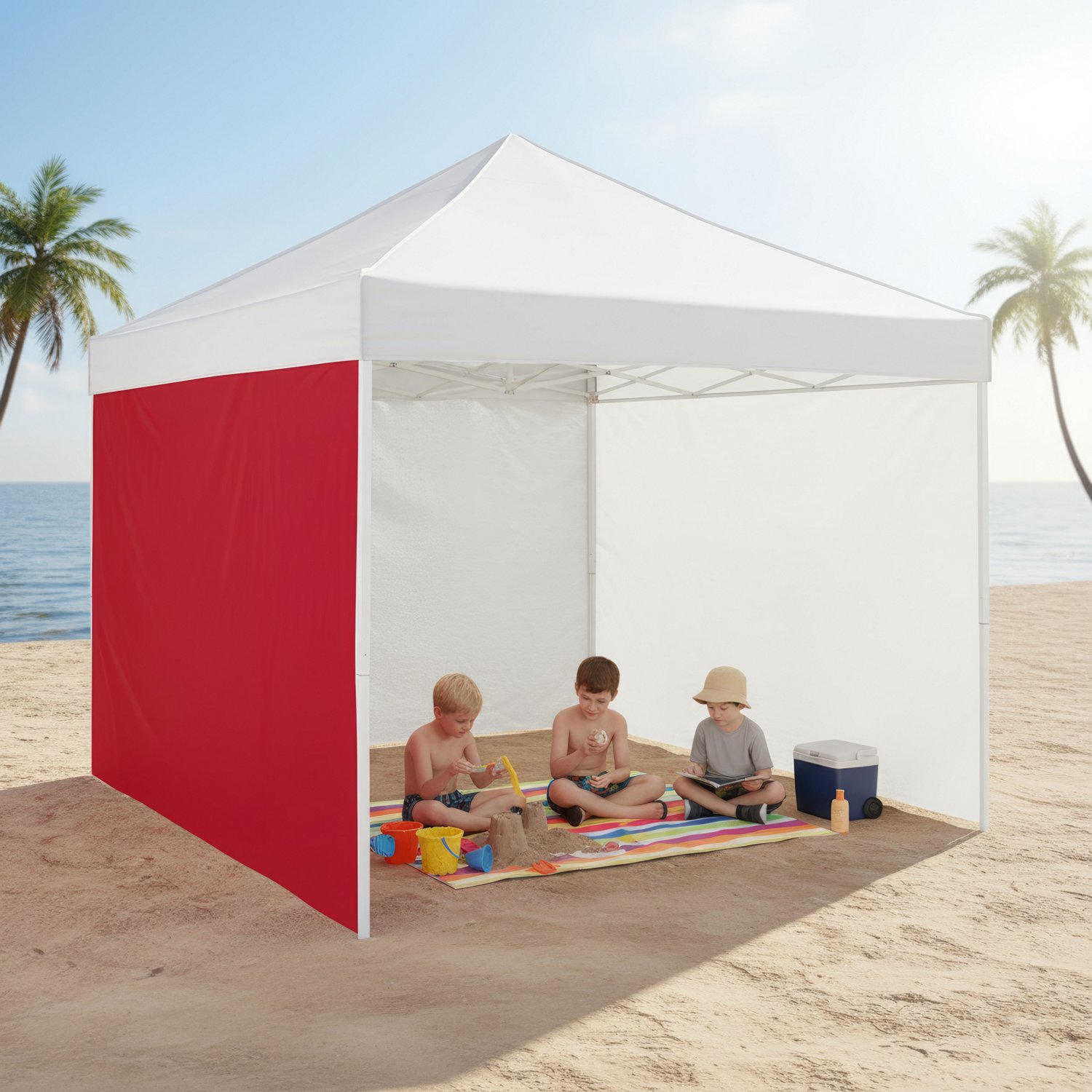 Academy Sports + Outdoors 10 x 10 Solid Straight Leg Canopy Sunshade Sidewall - view number 3