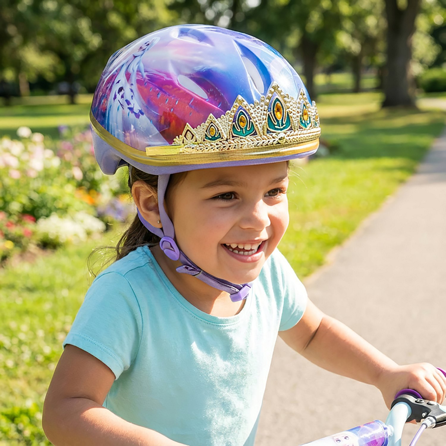 Bell Girls’ Frozen II 3-D Queen Anna Tiara Bike Helmet                                                                         - view number 5