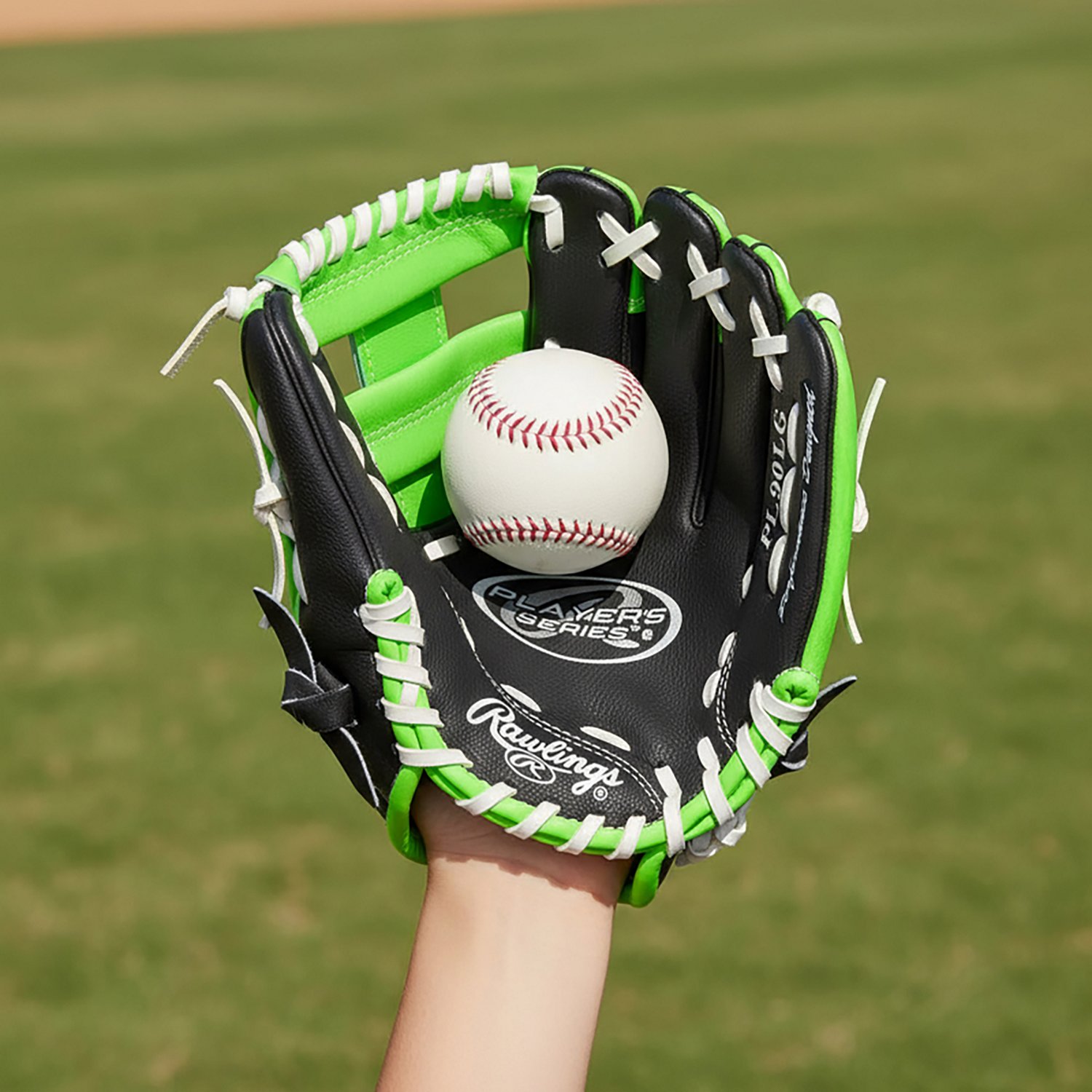 Rawlings Youth Players Basket Web 9 in Pitcher/Infield Glove with Ball                                                           - view number 4